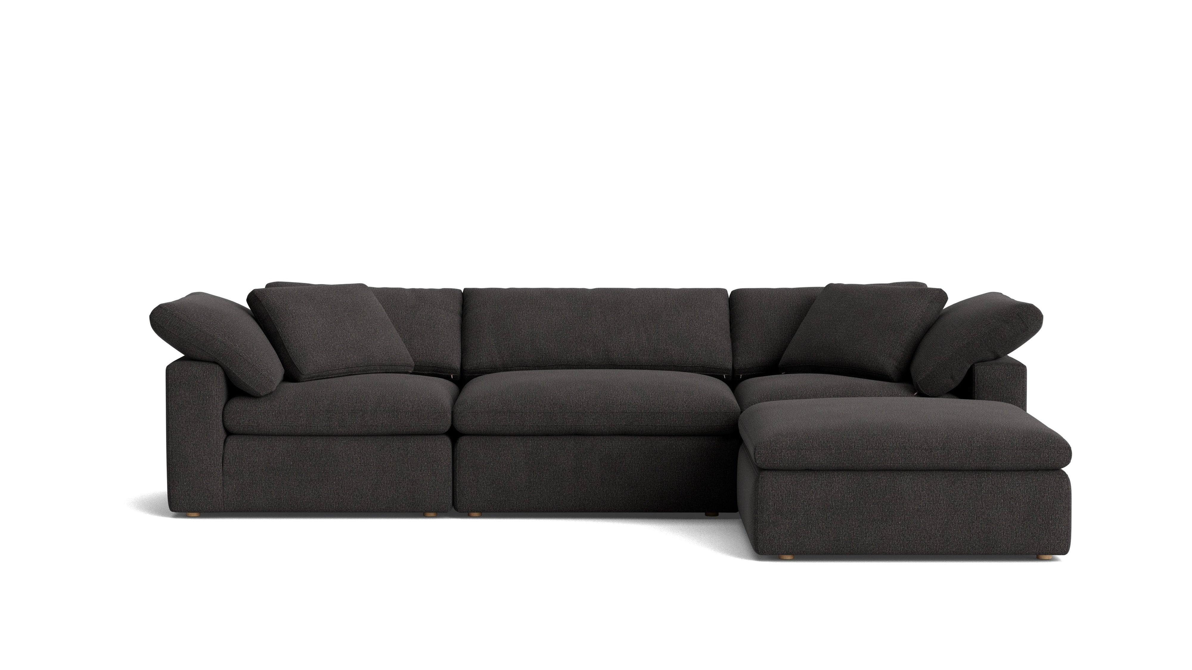 Movie Night™ 4-Piece Modular Sectional, Large, Dark Shadow