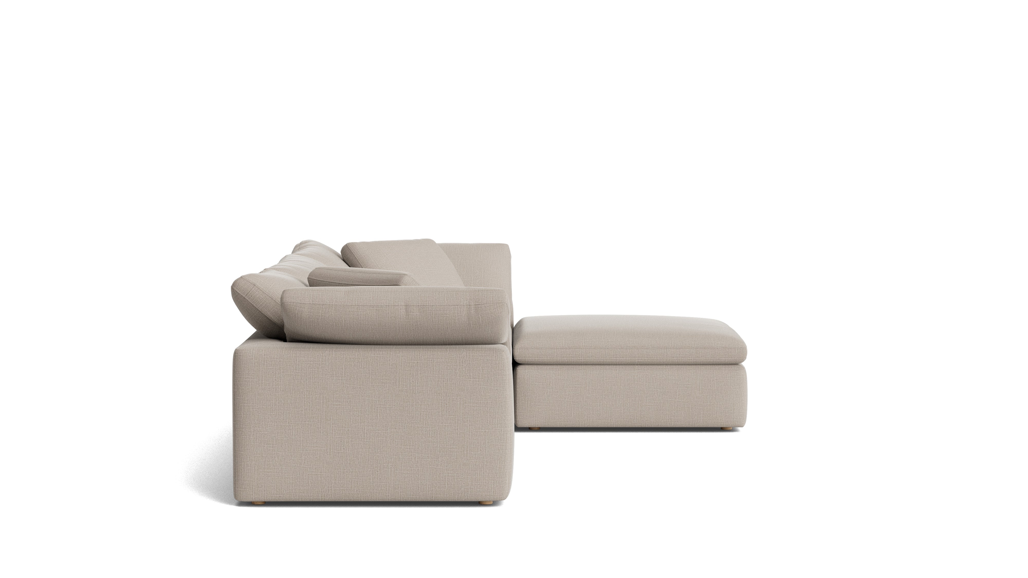 Movie Night™ 4 - Piece Modular Sectional, Large, Light Pebble - Sundays CompanySEC-YJ-902-029