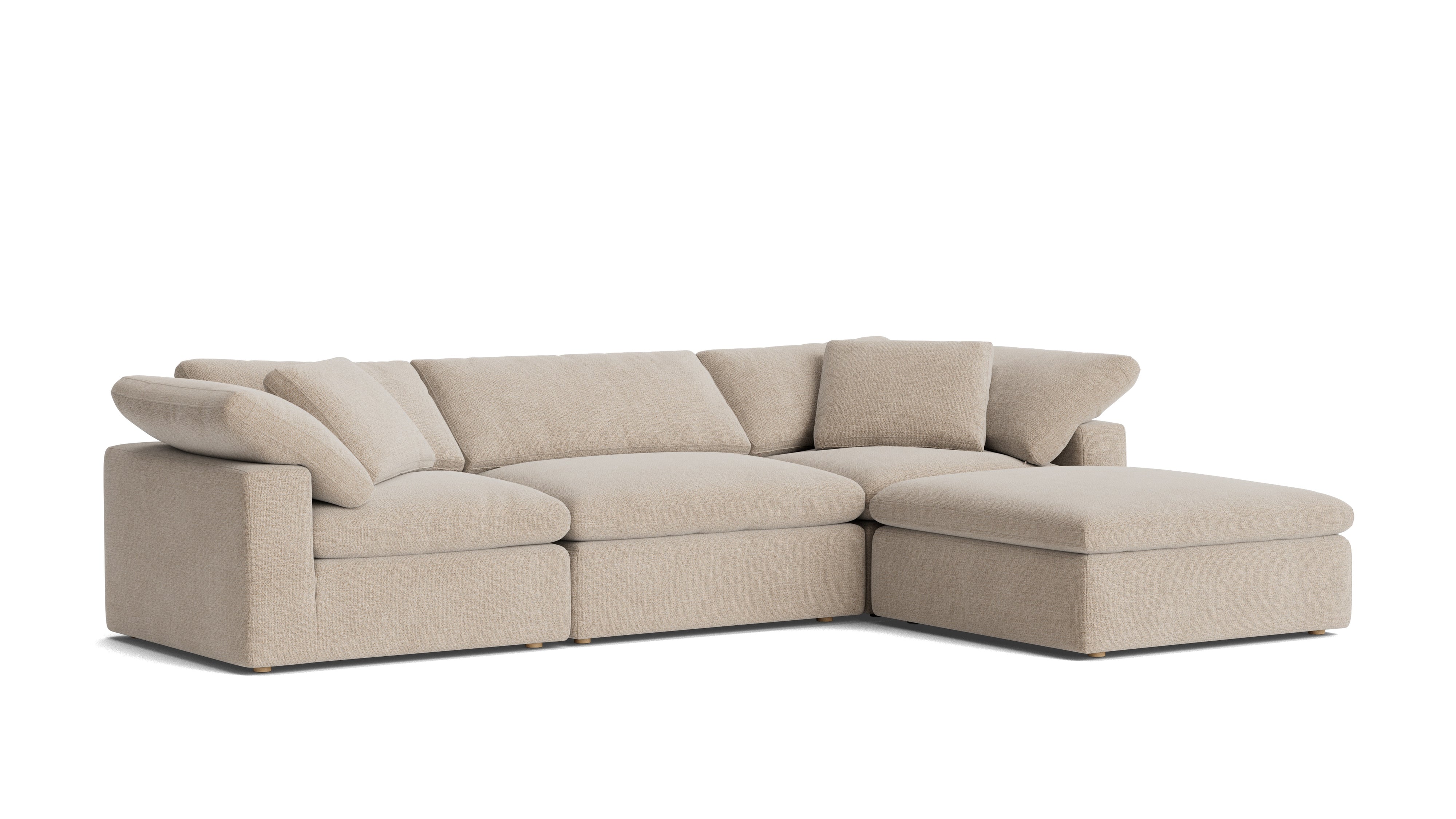 Movie Night™ 4 - Piece Modular Sectional, Large, Champagne - Sundays CompanySEC-YJ-902-041