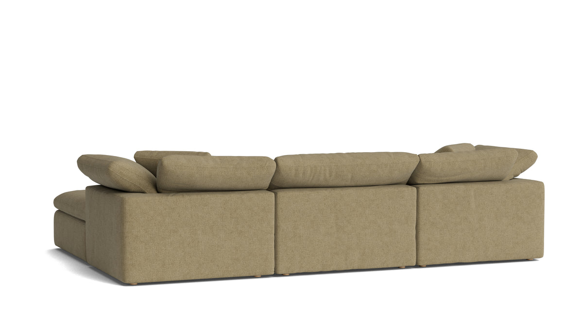 Movie Night™ 4-Piece Modular Sectional, Large, Olive