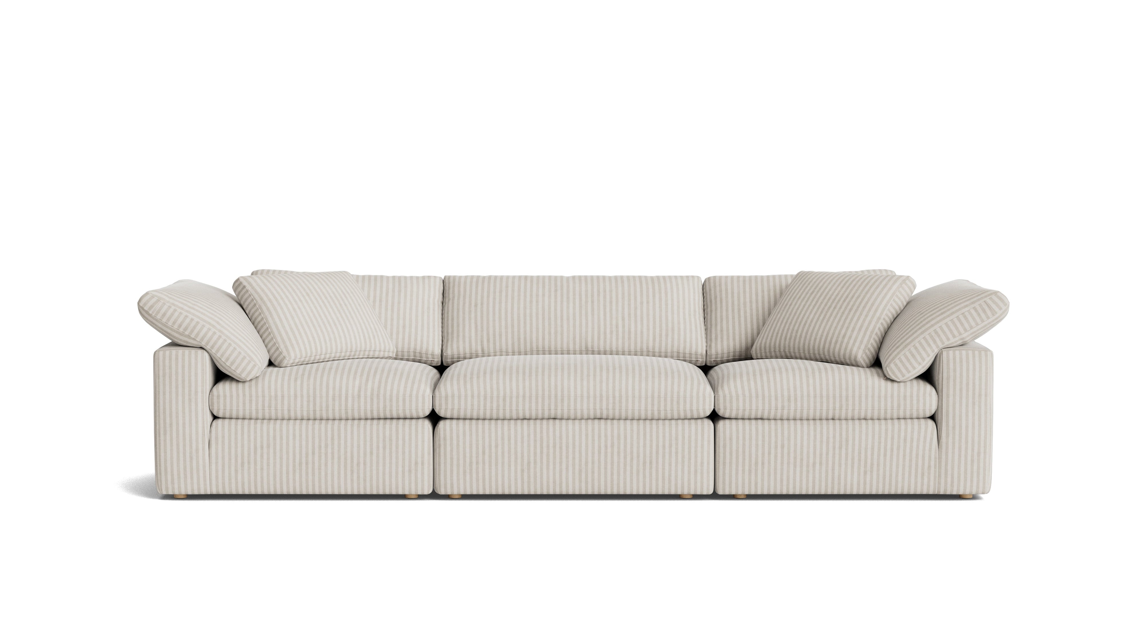 Movie Night™ 3-Piece Modular Sofa, Large, Newport Stripe
