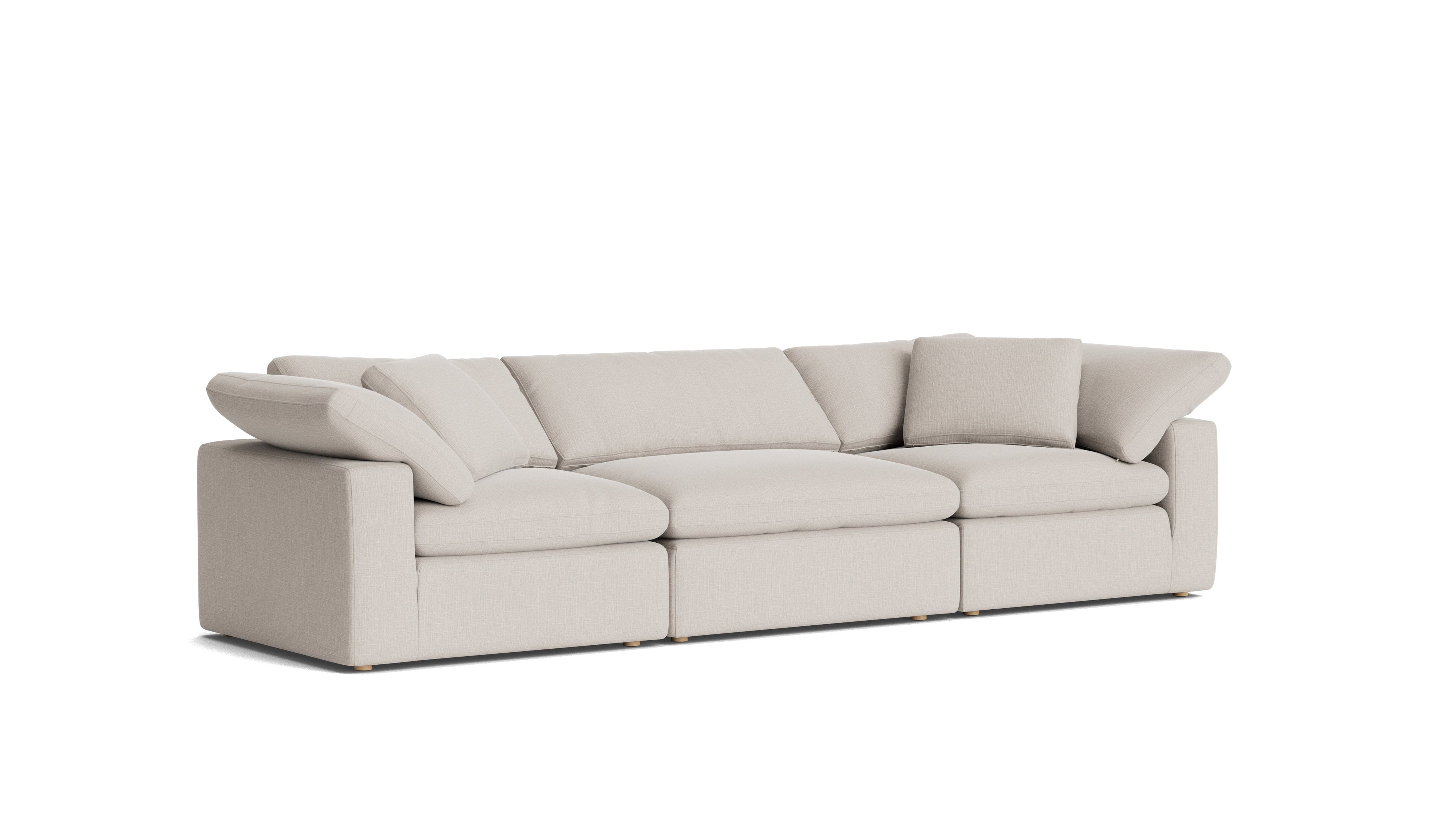 Movie Night™ 3-Piece Modular Sofa, Large, Clay