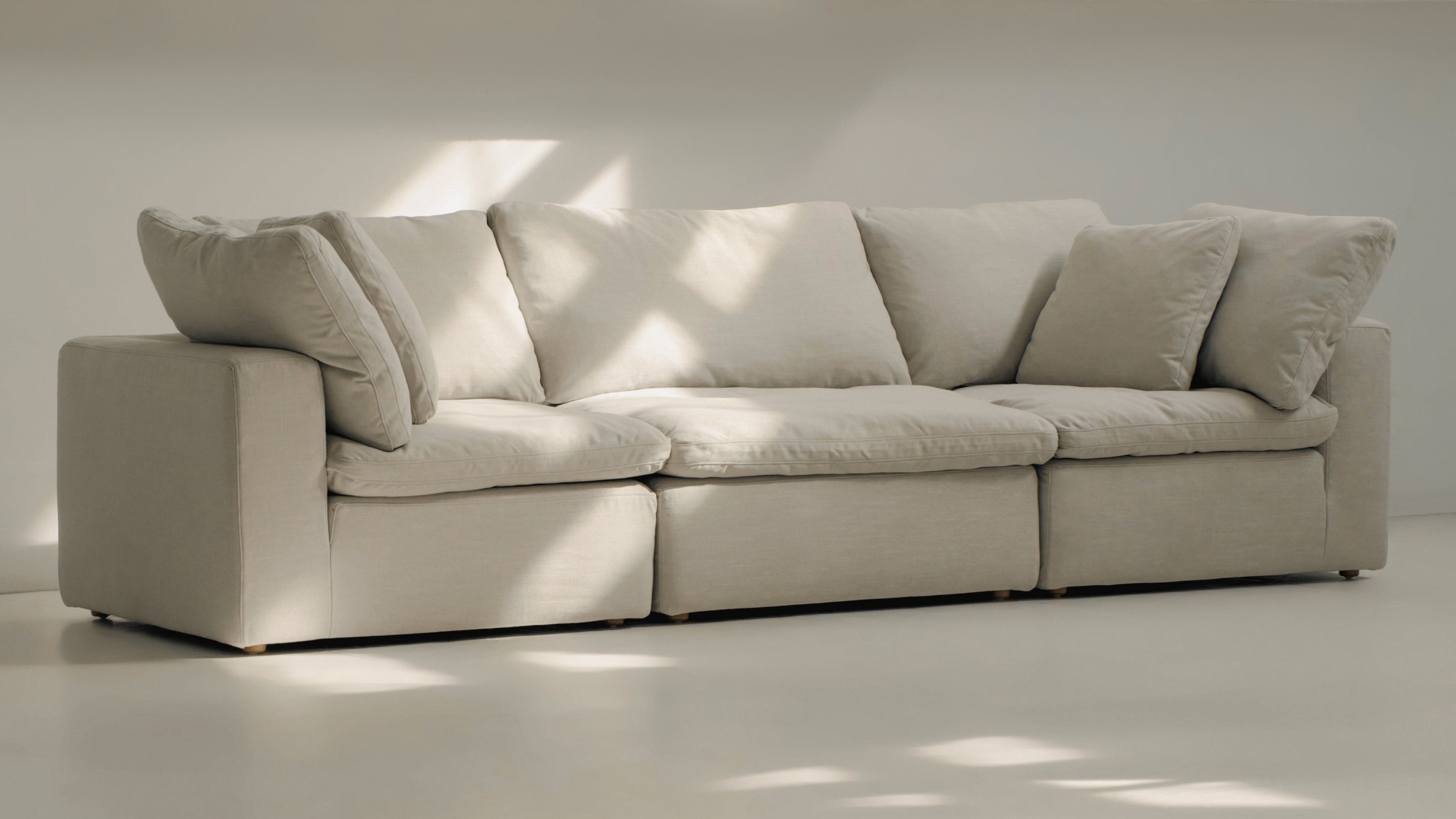 Movie Night™ 3-Piece Modular Sofa, Large, Clay