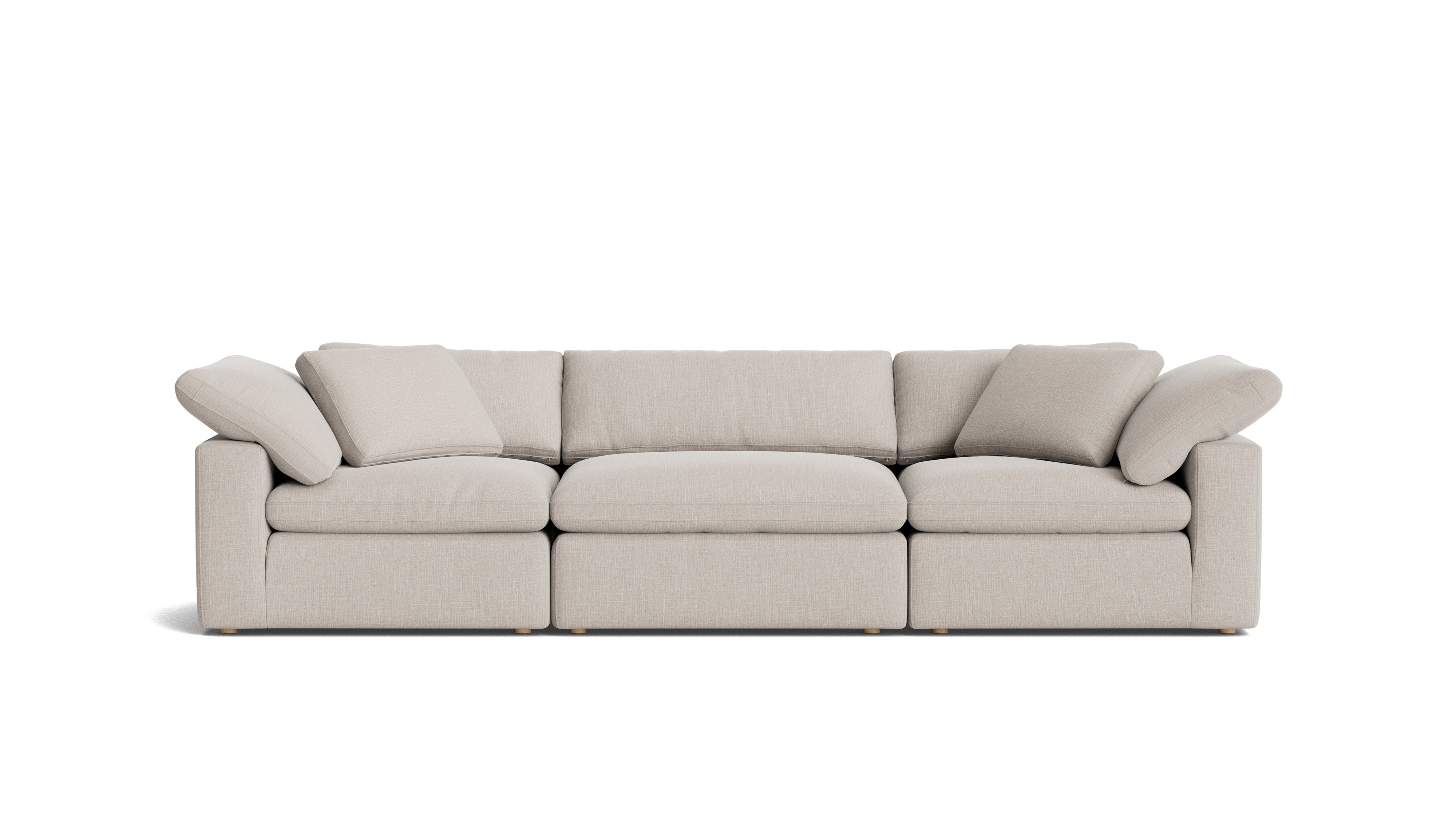 Movie Night™ 3-Piece Modular Sofa, Large, Clay