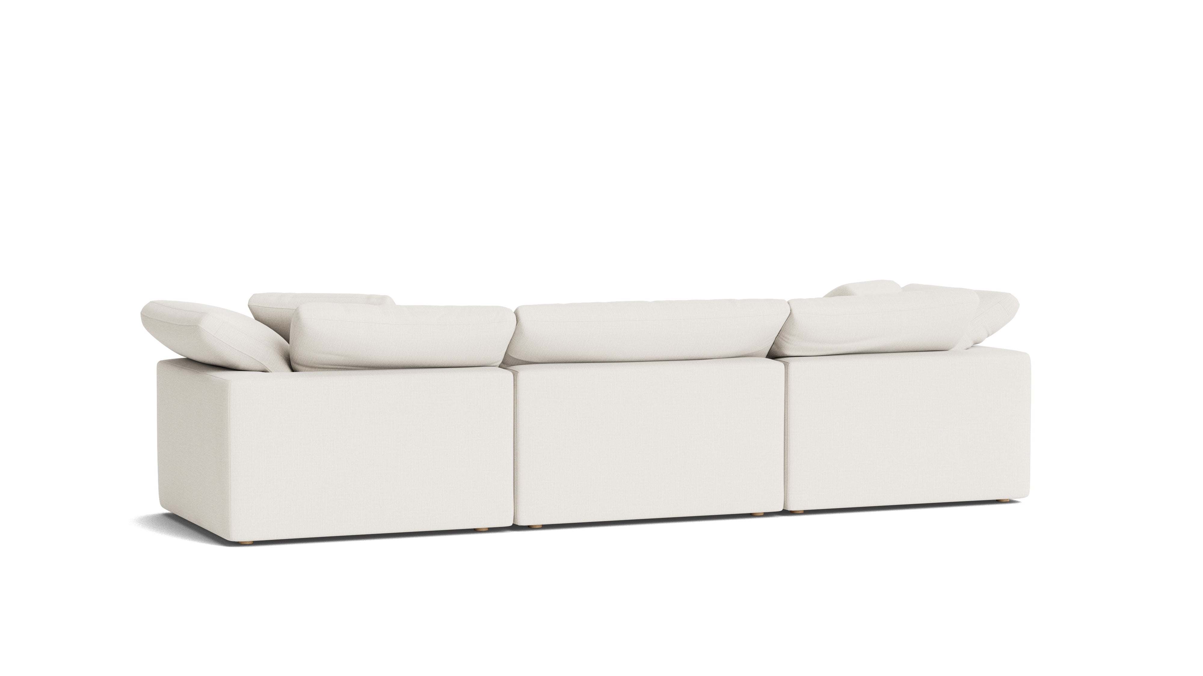 Movie Night™ 3 - Piece Modular Sofa, Large, Cream Linen - Sundays CompanySEC-YJ-903-018