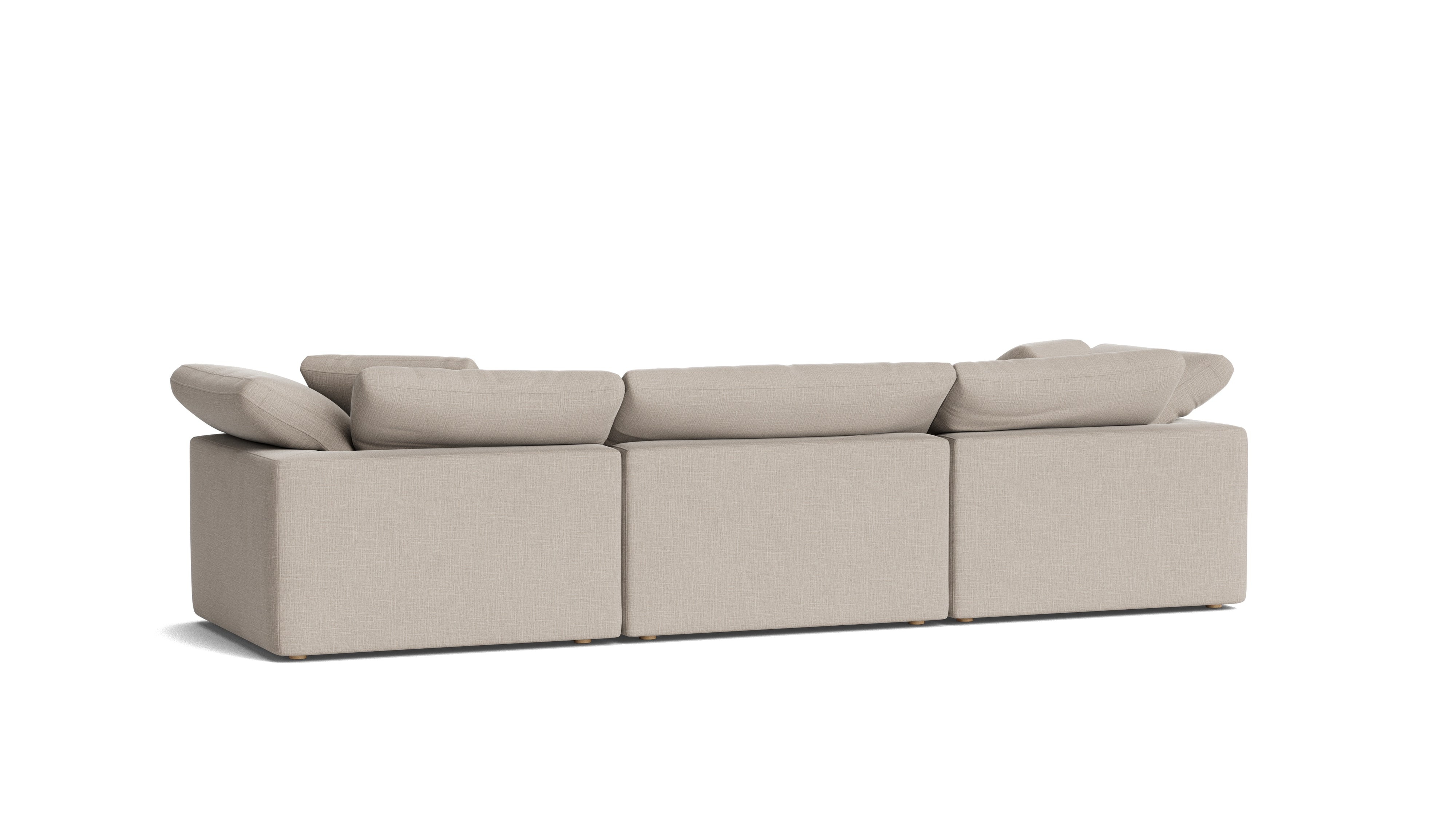 Movie Night™ 3 - Piece Modular Sofa, Large, Light Pebble - Sundays CompanySEC-YJ-903-029