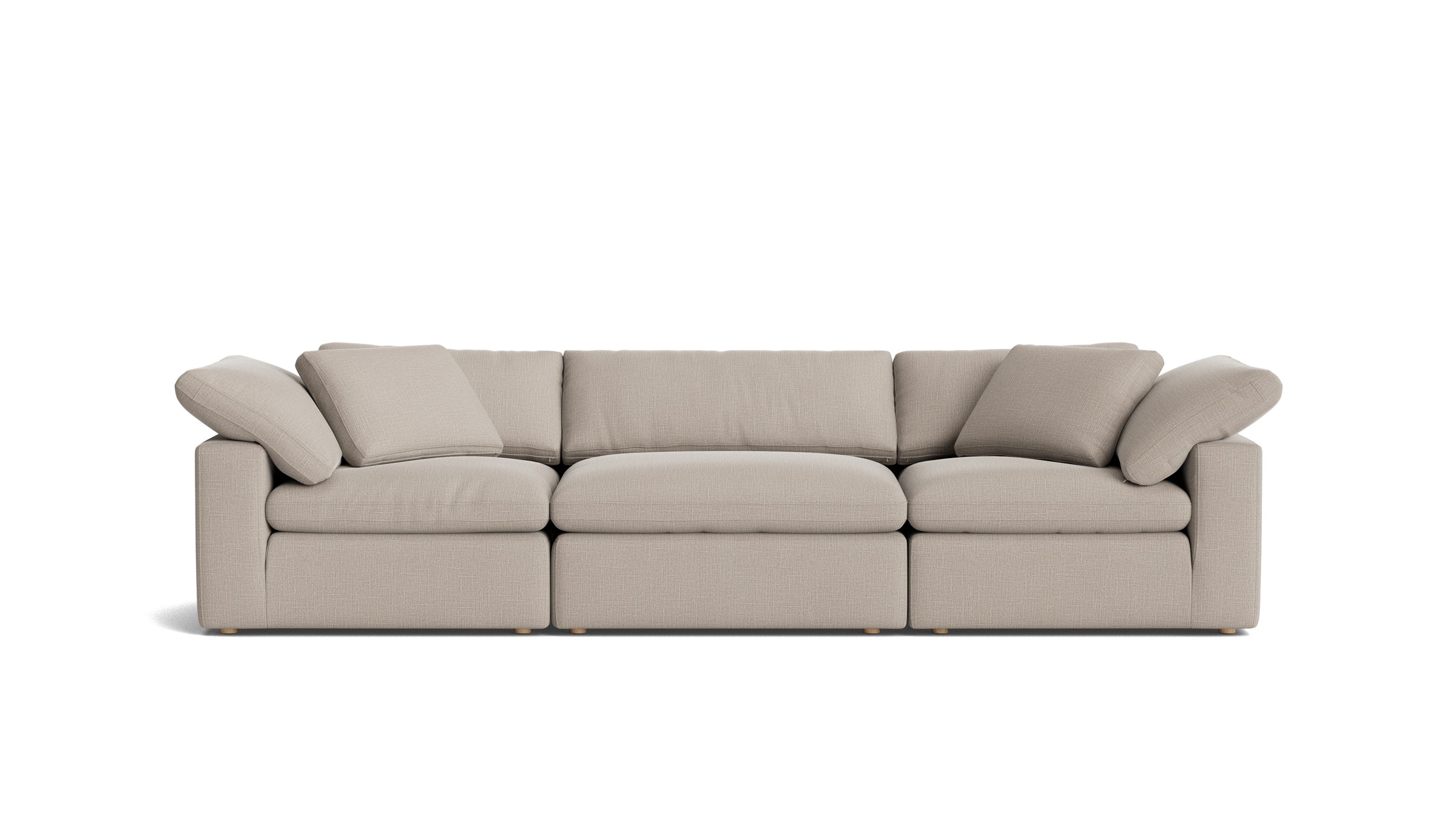 Movie Night™ 3-Piece Modular Sofa, Large, Light Pebble