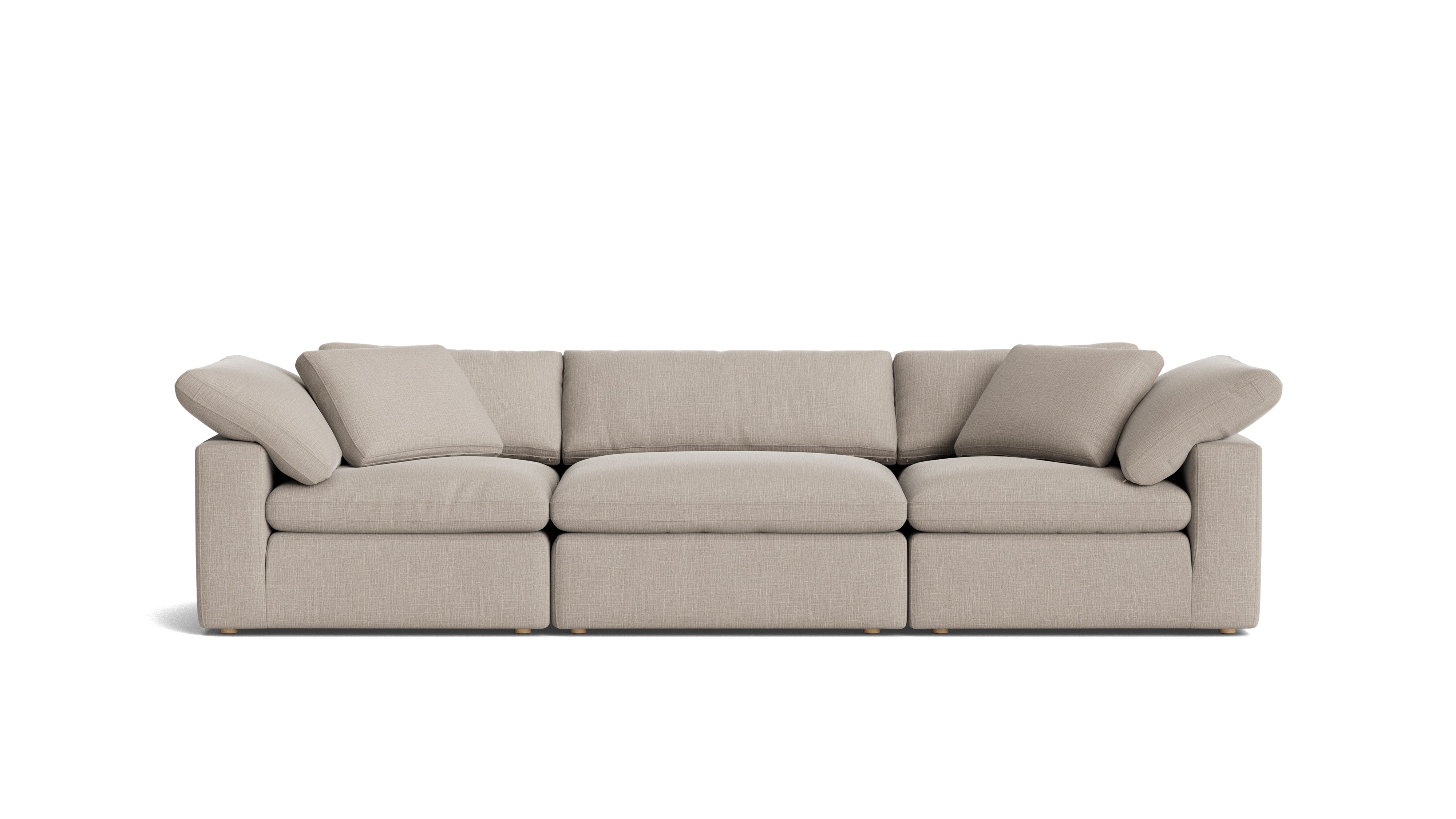 Movie Night™ 3 - Piece Modular Sofa, Large, Light Pebble - Sundays CompanySEC-YJ-903-029