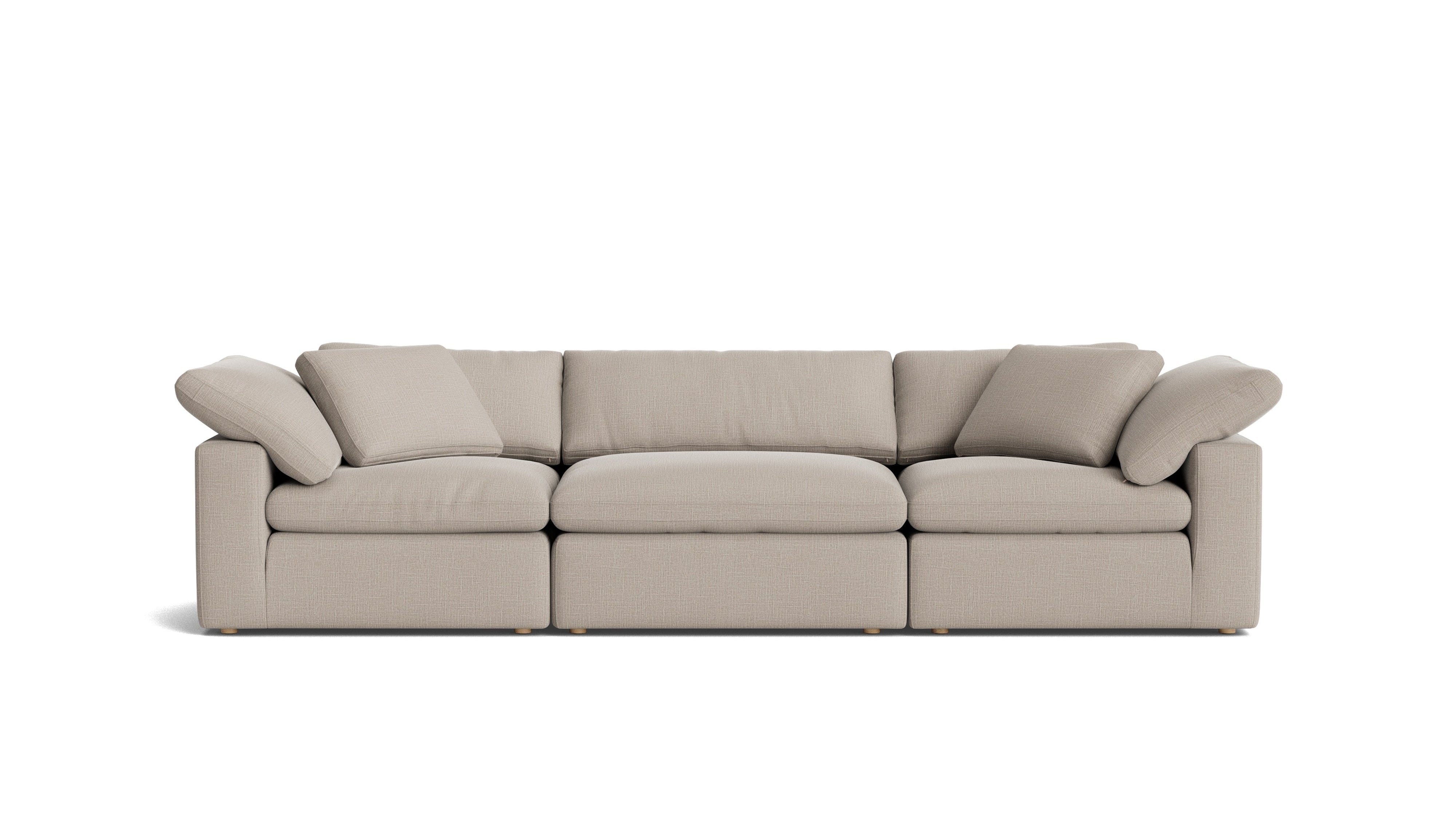 Movie Night™ 3-Piece Modular Sofa, Large, Light Pebble