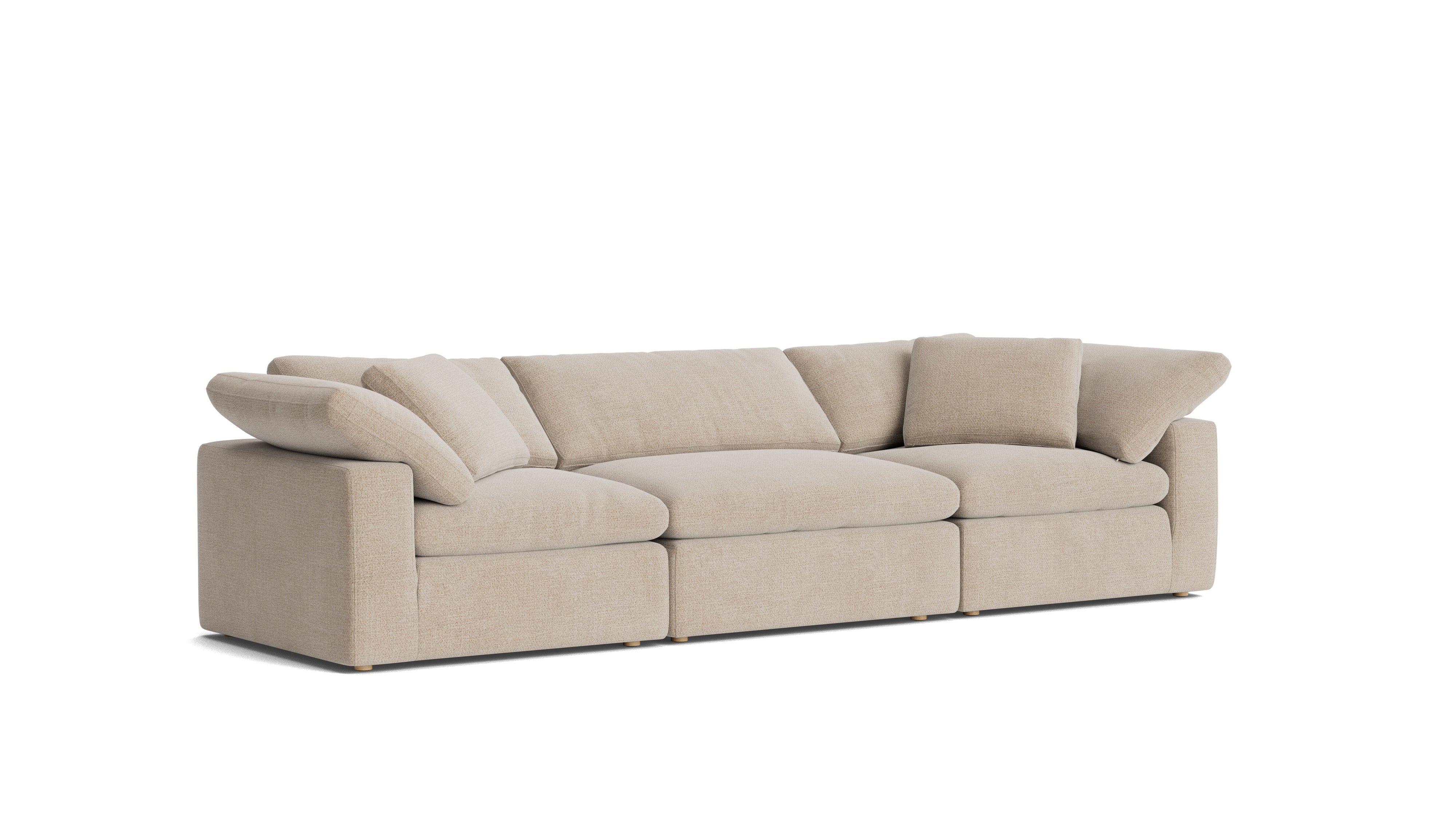 Movie Night™ 3 - Piece Modular Sofa, Large, Champagne - Sundays CompanySEC-YJ-903-041