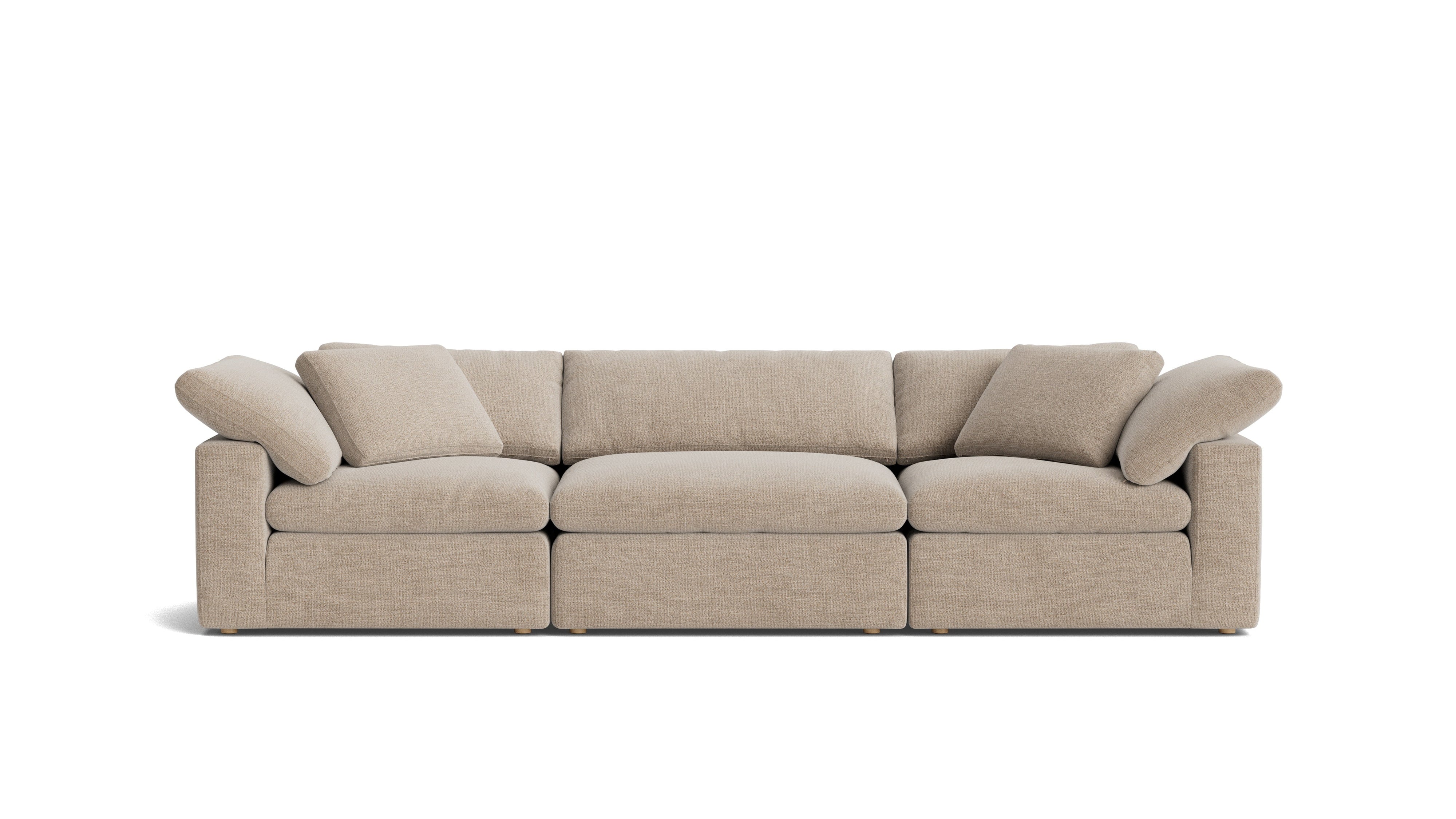 Movie Night™ 3-Piece Modular Sofa, Large, Champagne