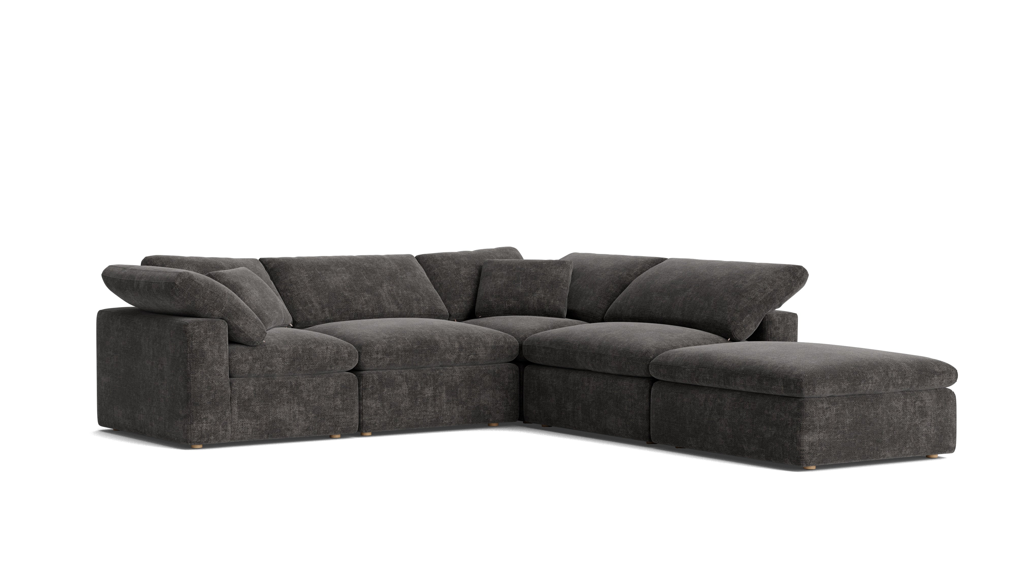 Movie Night™ 5 - Piece Modular Sectional, Standard, Truffle - Sundays CompanySEC-YJ-909-003
