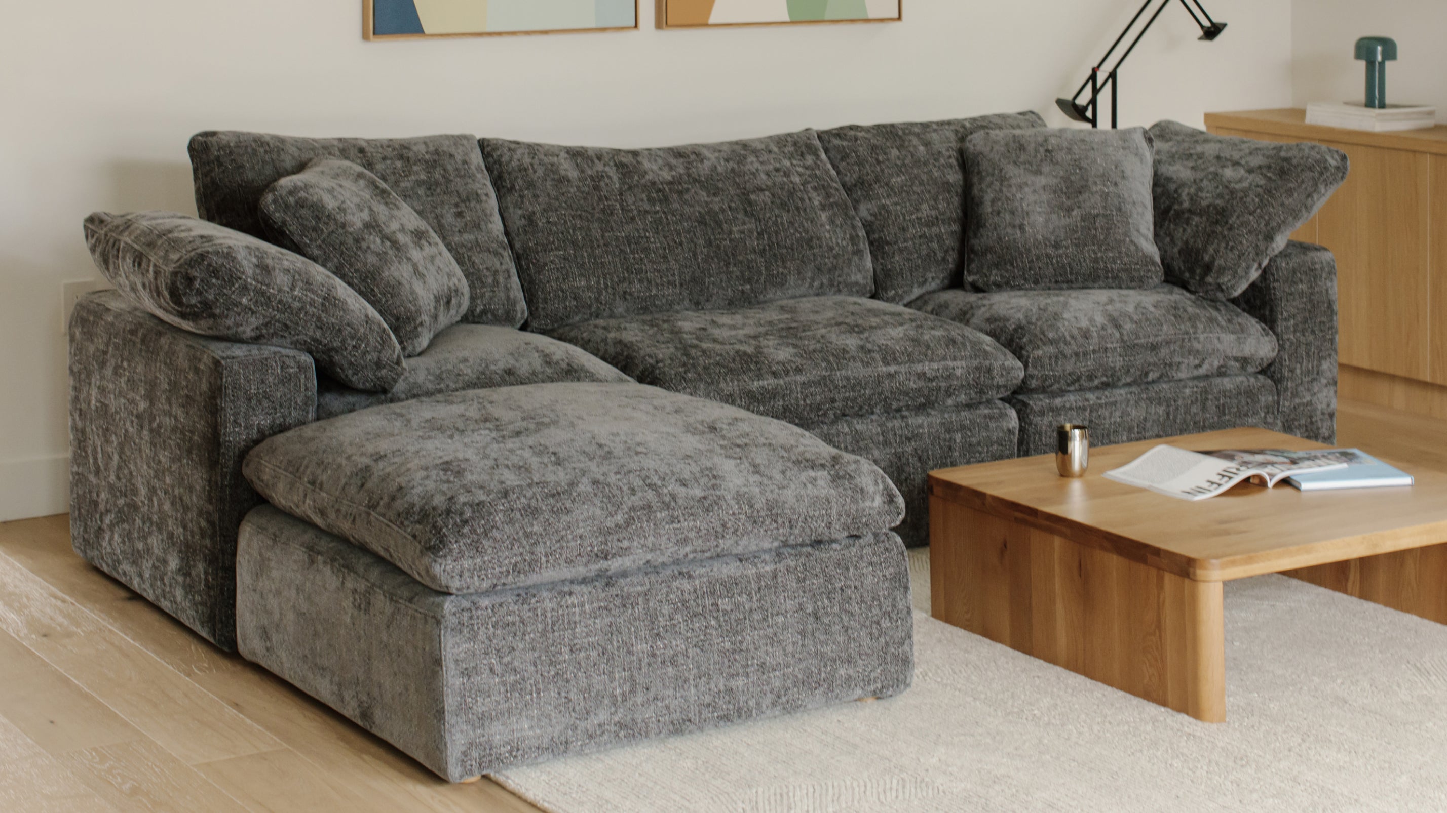 Movie Night™ 5-Piece Modular Sectional, Standard, Truffle