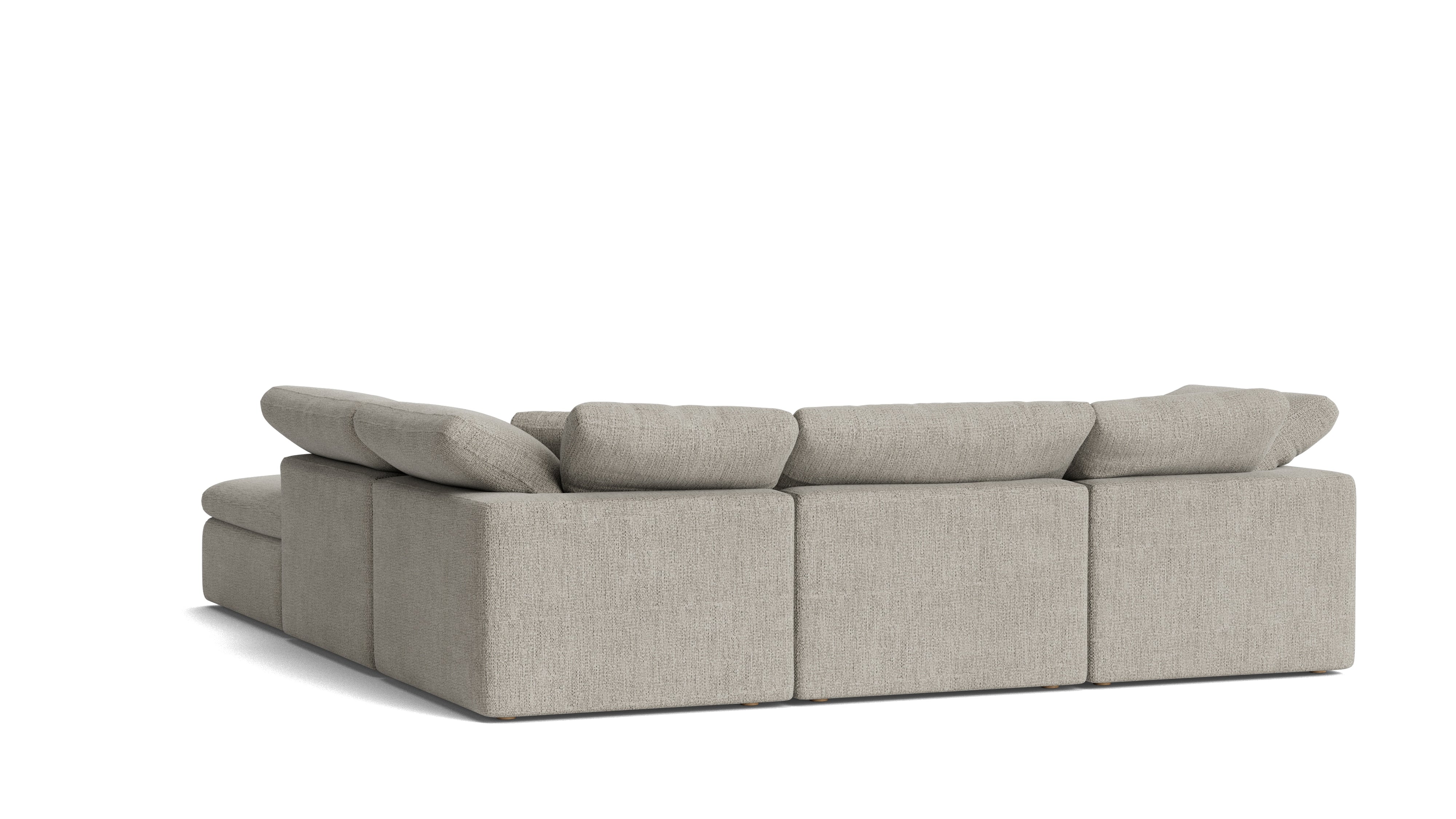 Movie Night™ 5 - Piece Modular Sectional, Standard, Oatmeal - Sundays CompanySEC-YJ-909-007