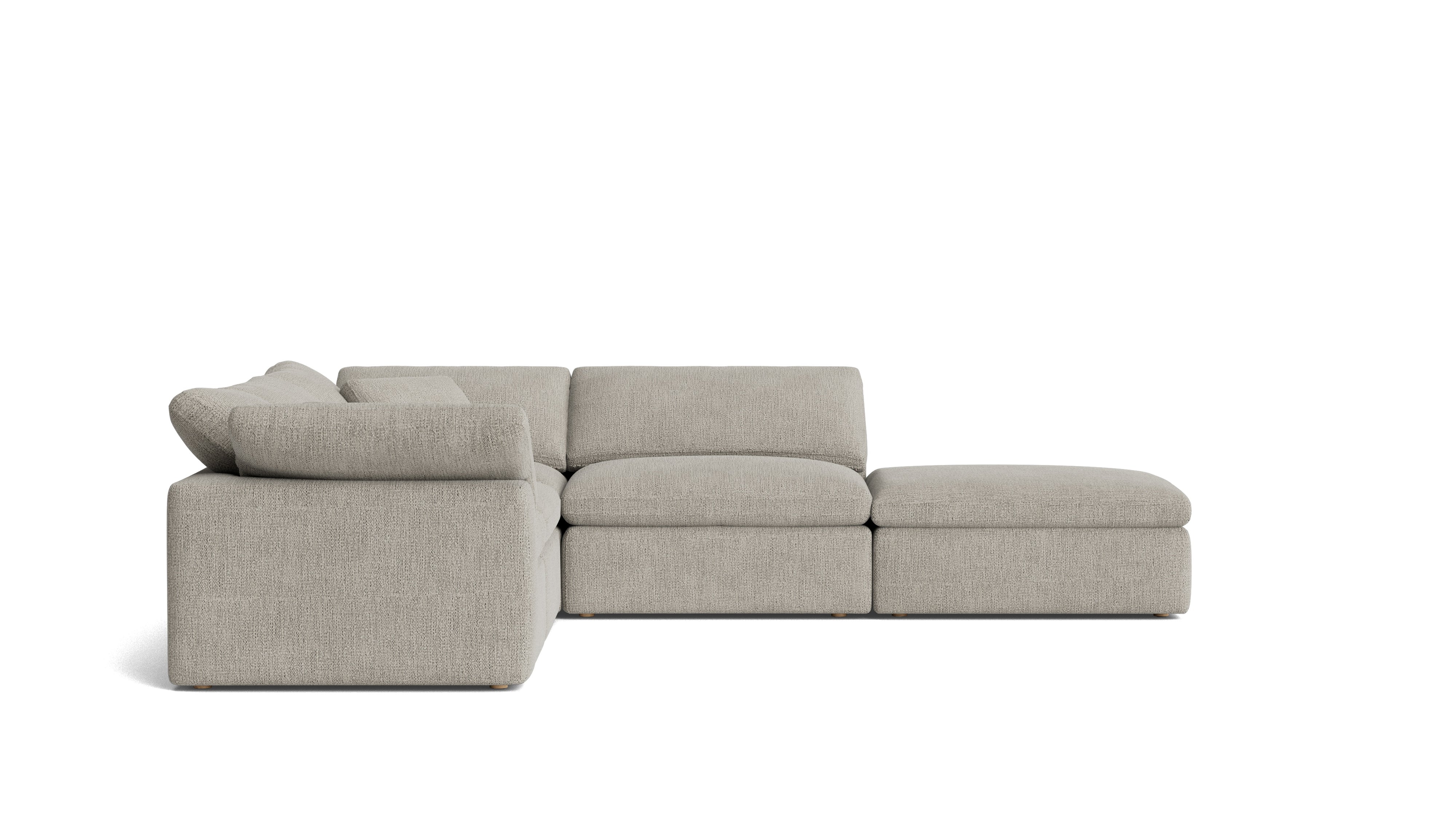 Movie Night™ 5 - Piece Modular Sectional, Standard, Oatmeal - Sundays CompanySEC-YJ-909-007