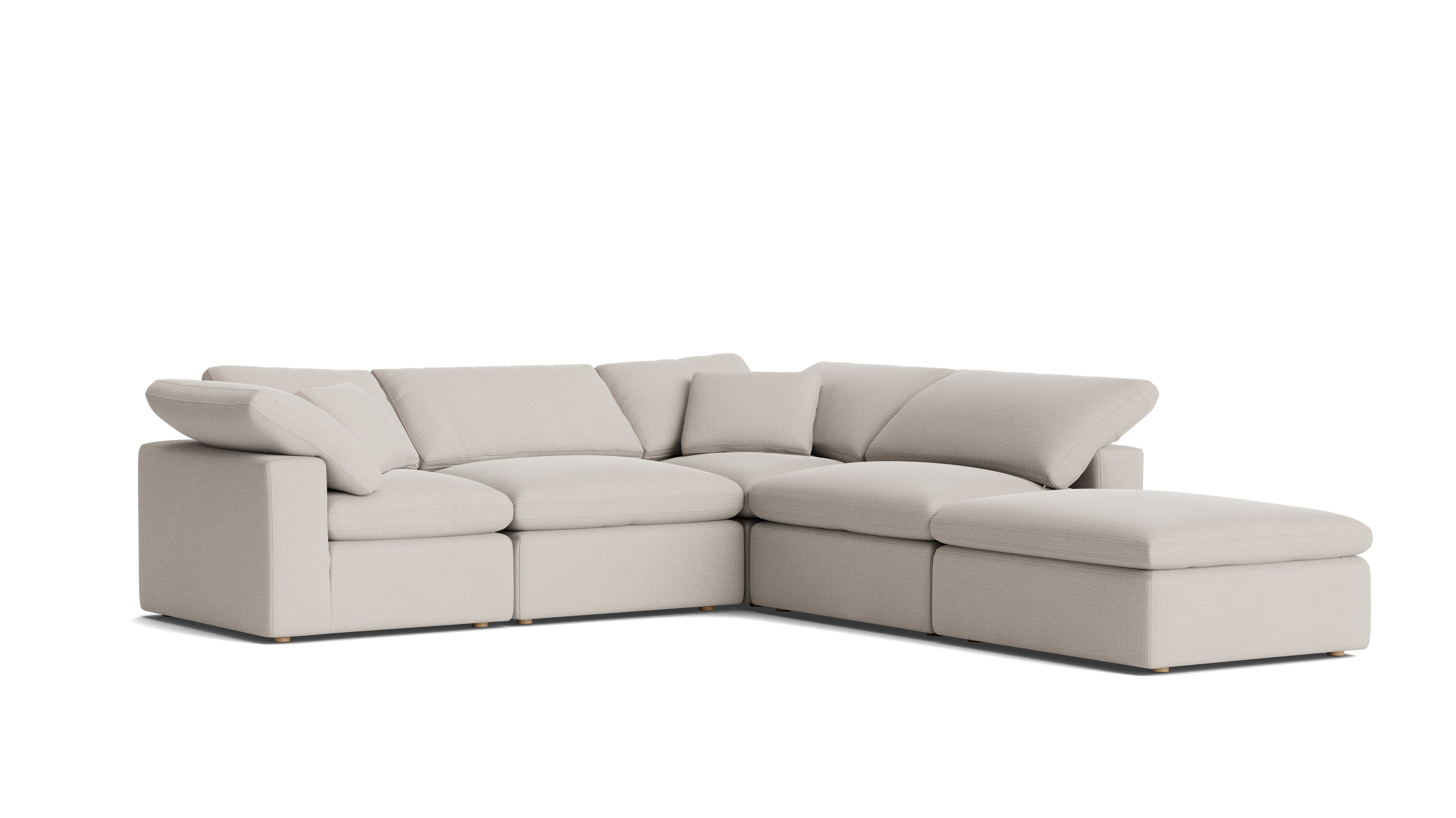 Movie Night™ 5 - Piece Modular Sectional, Standard, Clay - Sundays CompanySEC-YJ-909-015