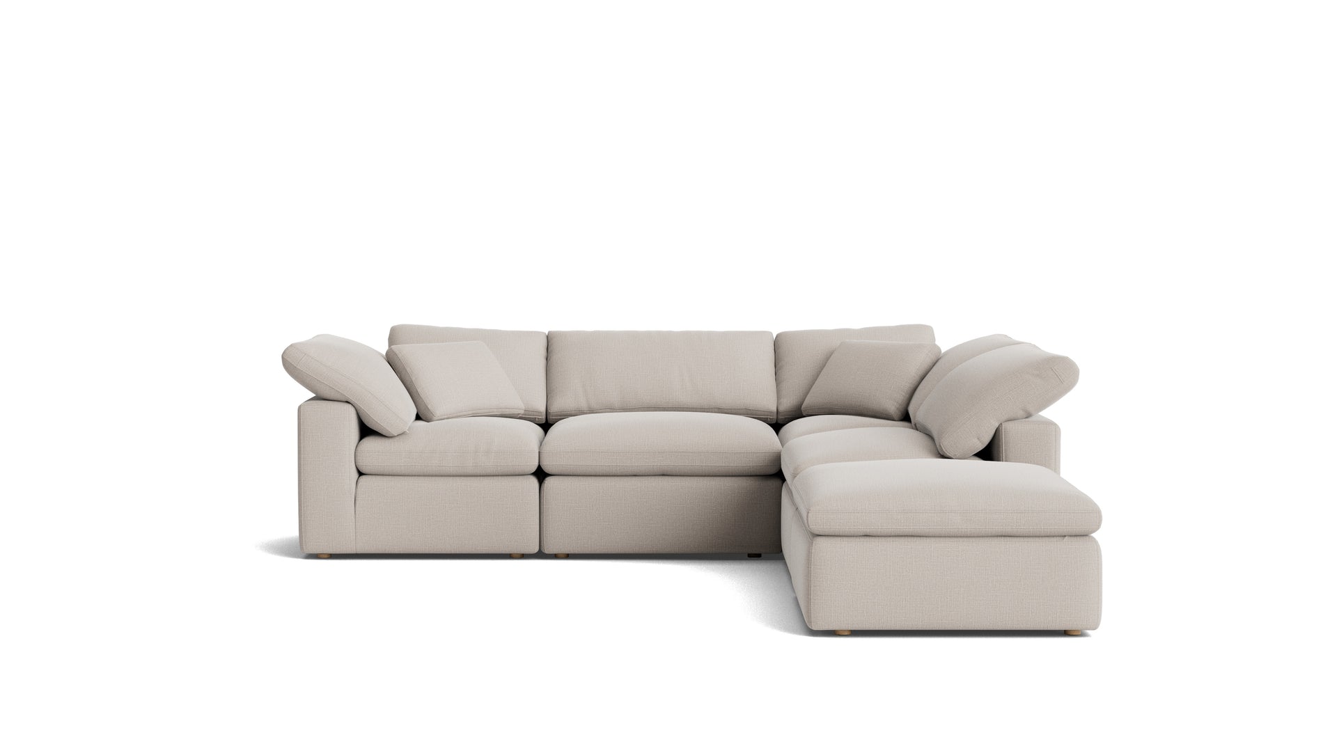 Movie Night™ 5-Piece Modular Sectional, Standard, Clay_image