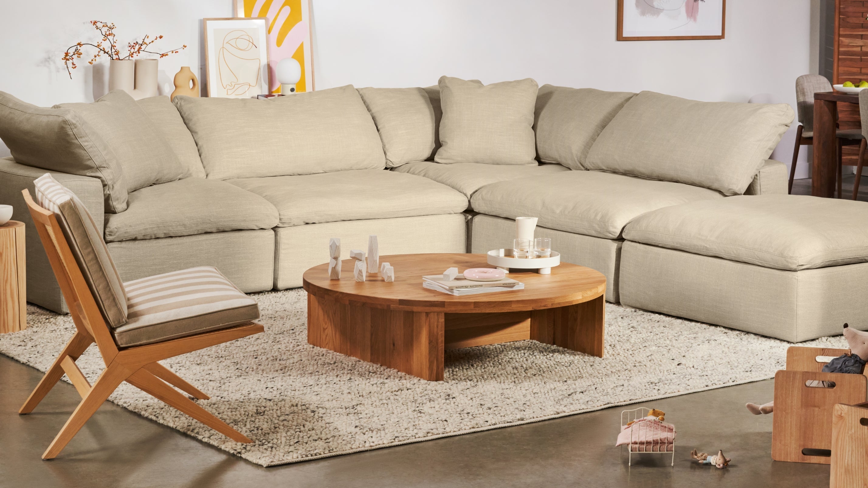Movie Night™ 5-Piece Modular Sectional, Standard, Dark Shadow