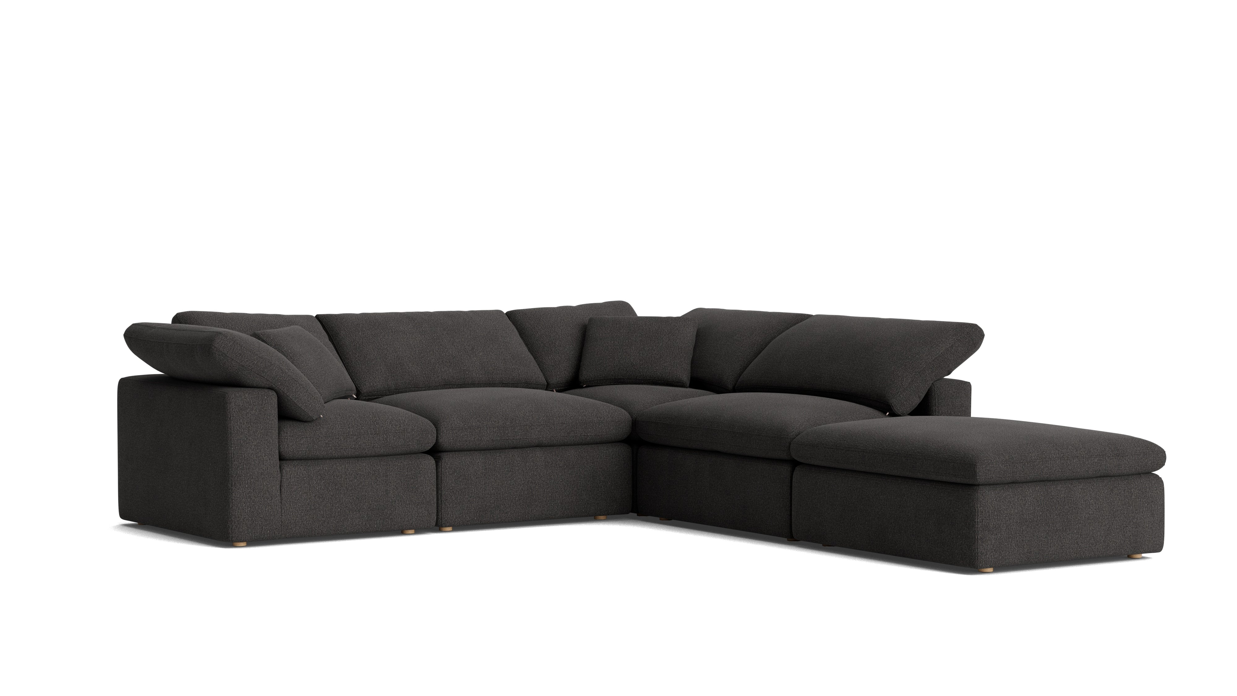 Movie Night™ 5 - Piece Modular Sectional, Standard, Dark Shadow - Sundays CompanySEC-YJ-909-025