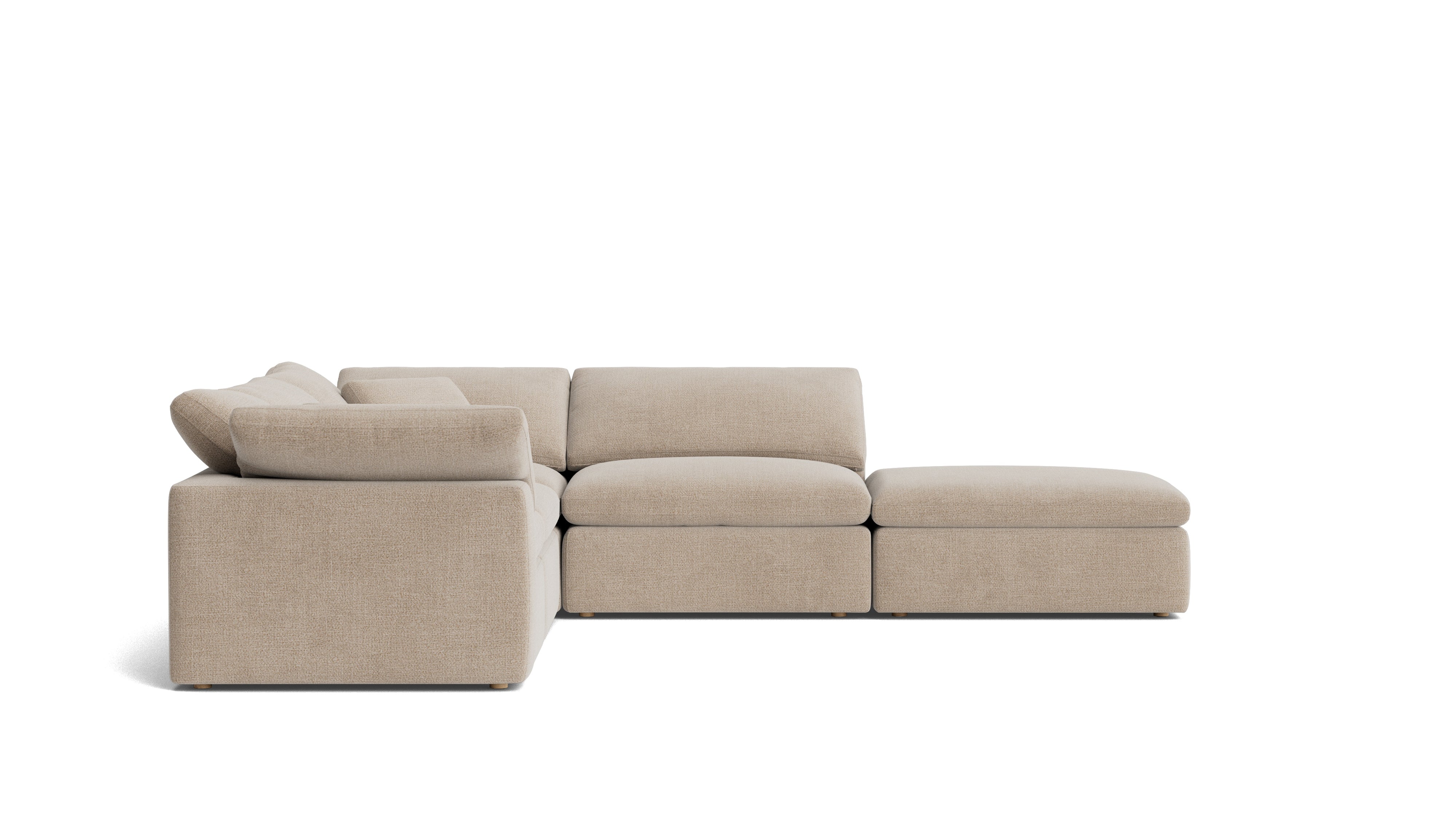 Movie Night™ 5 - Piece Modular Sectional, Standard, Champagne - Sundays CompanySEC-YJ-909-041
