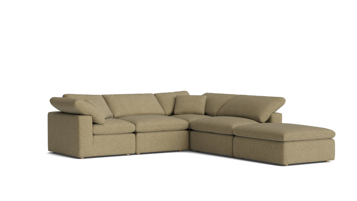 Movie Night™ 5-Piece Modular Sectional, Standard, Olive