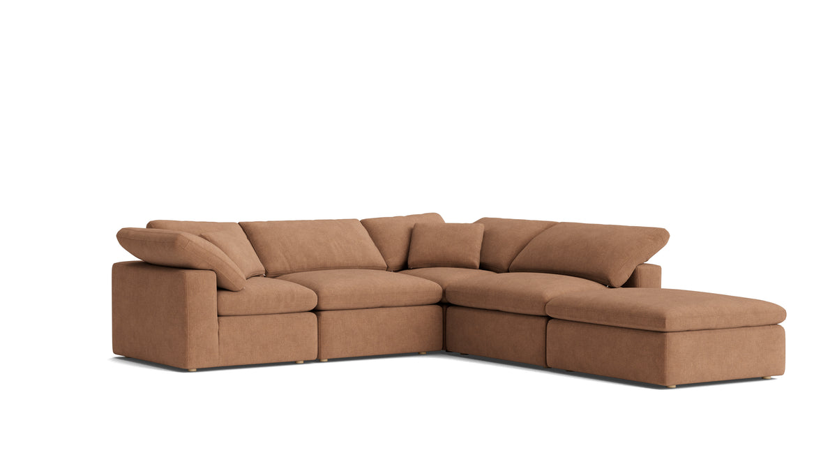 Movie Night™ 5-Piece Modular Sectional, Standard, Spice — alternate view