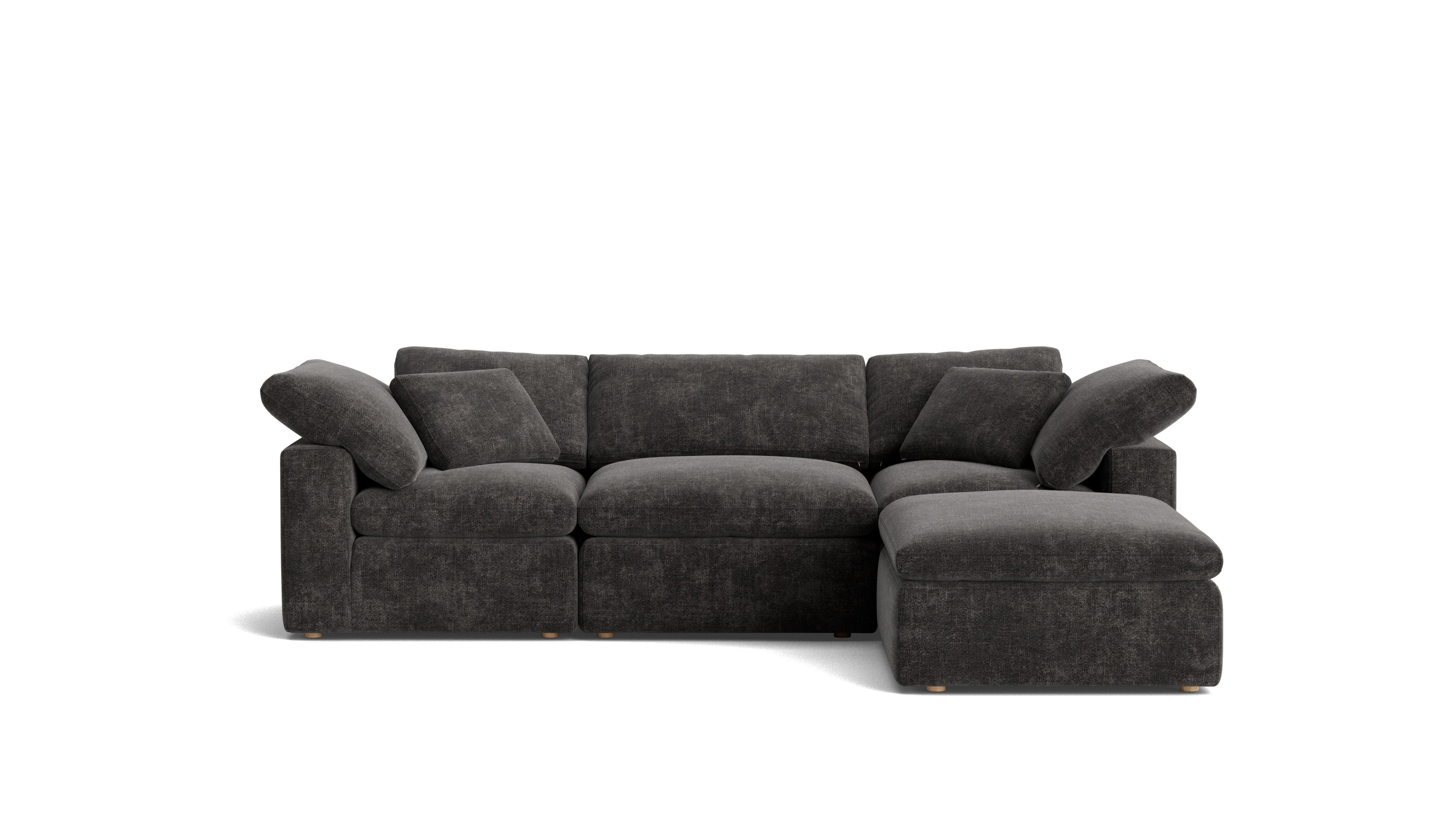Movie Night™ 4 - Piece Modular Sectional, Standard, Truffle - Sundays CompanySEC-YJ-910-003