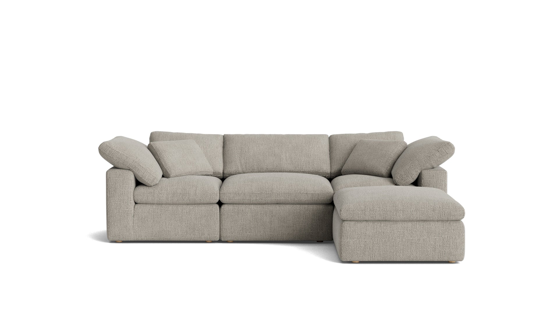 Movie Night™ 4-Piece Modular Sectional, Standard, Oatmeal_image