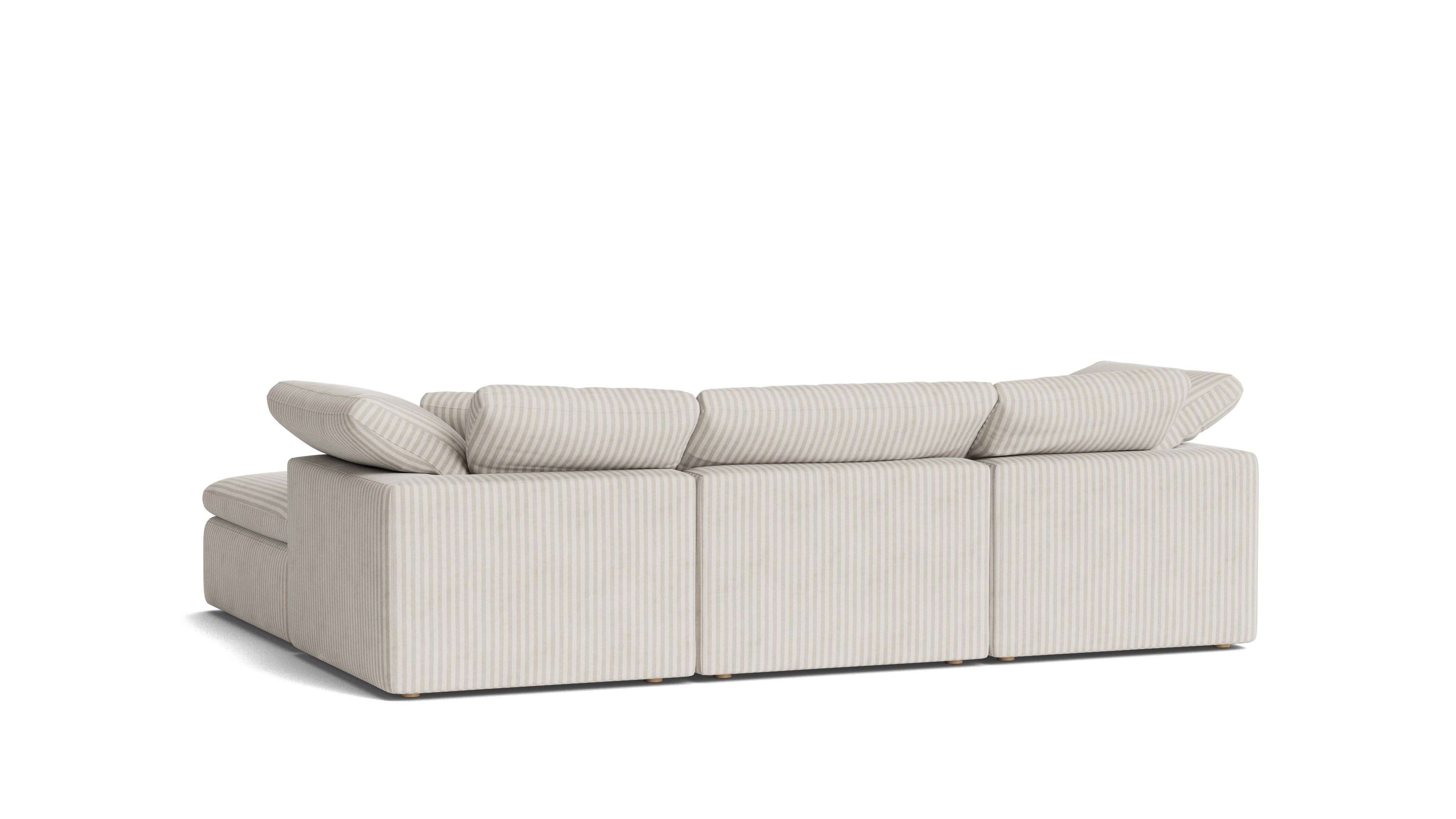 Movie Night™ 4-Piece Modular Sectional, Standard, Newport Stripe