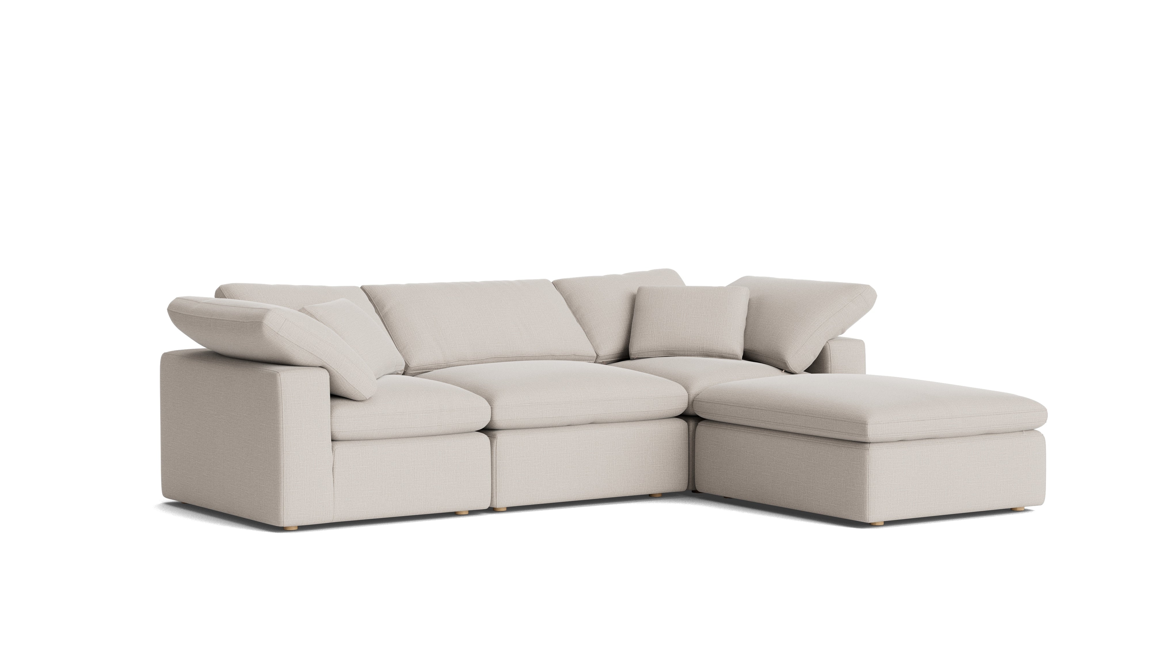 Movie Night™ 4 - Piece Modular Sectional, Standard, Clay - Sundays CompanySEC-YJ-910-015