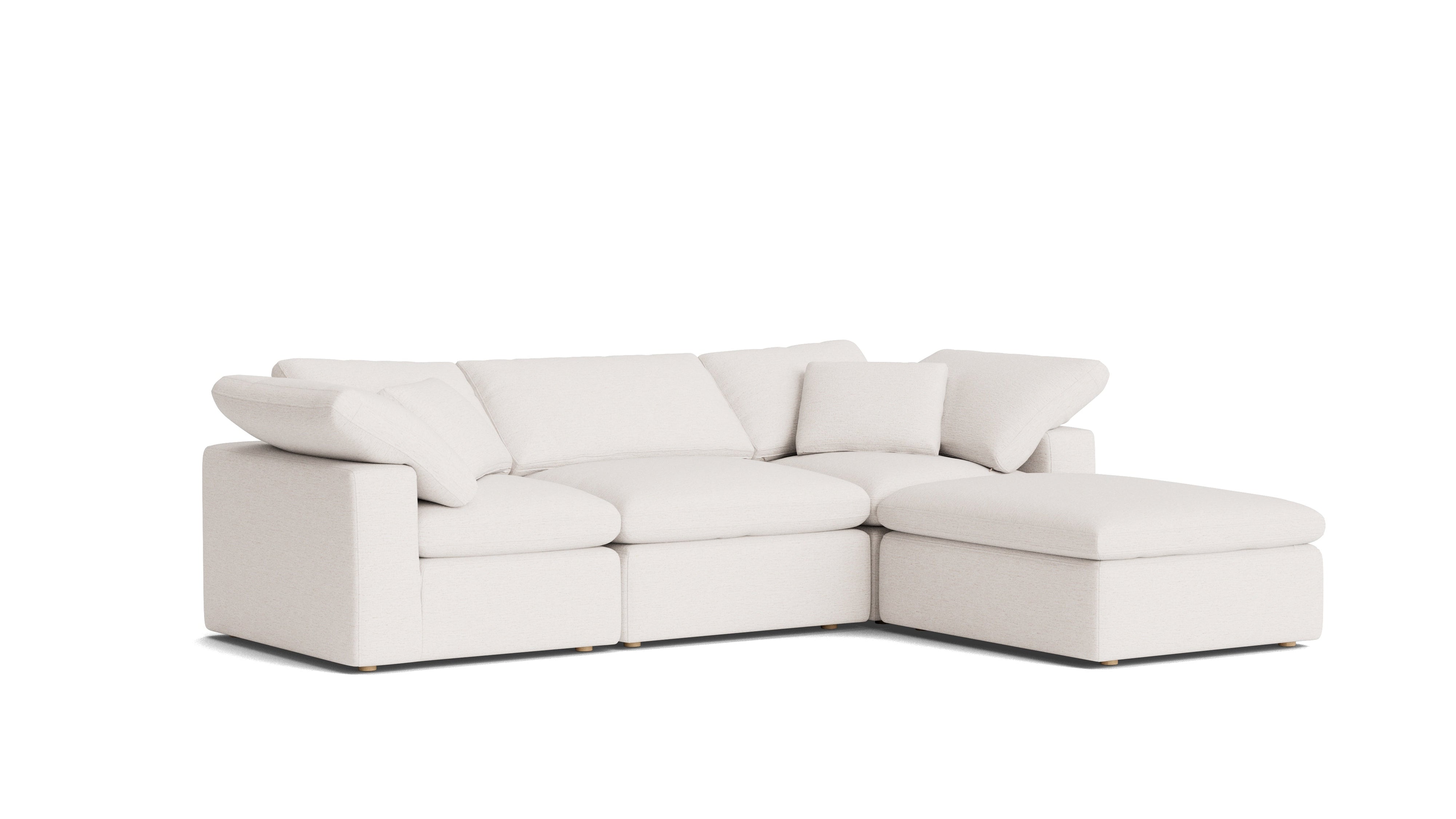 Movie Night™ 4-Piece Modular Sectional, Standard, Nomad Snow