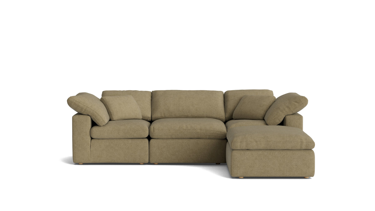 Movie Night™ 4-Piece Modular Sectional, Standard, Olive