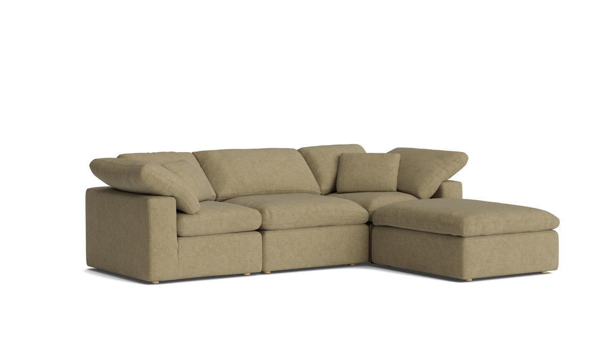 Movie Night™ 4-Piece Modular Sectional, Standard, Olive