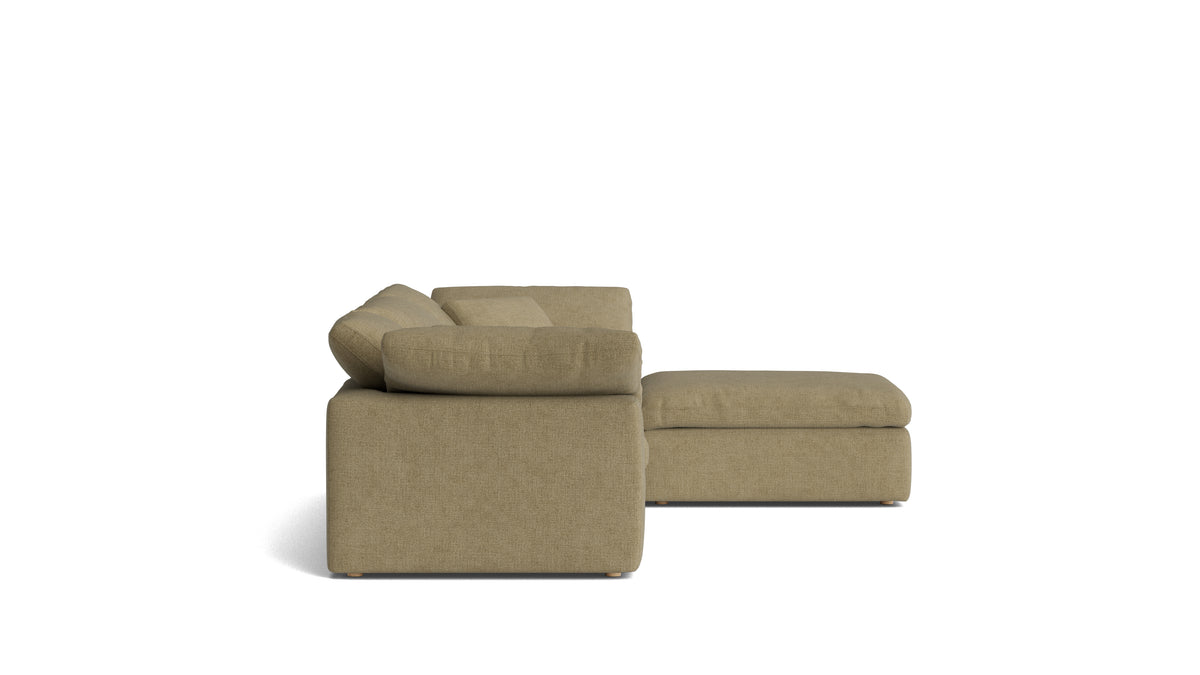 Movie Night™ 4-Piece Modular Sectional, Standard, Olive — alternate view