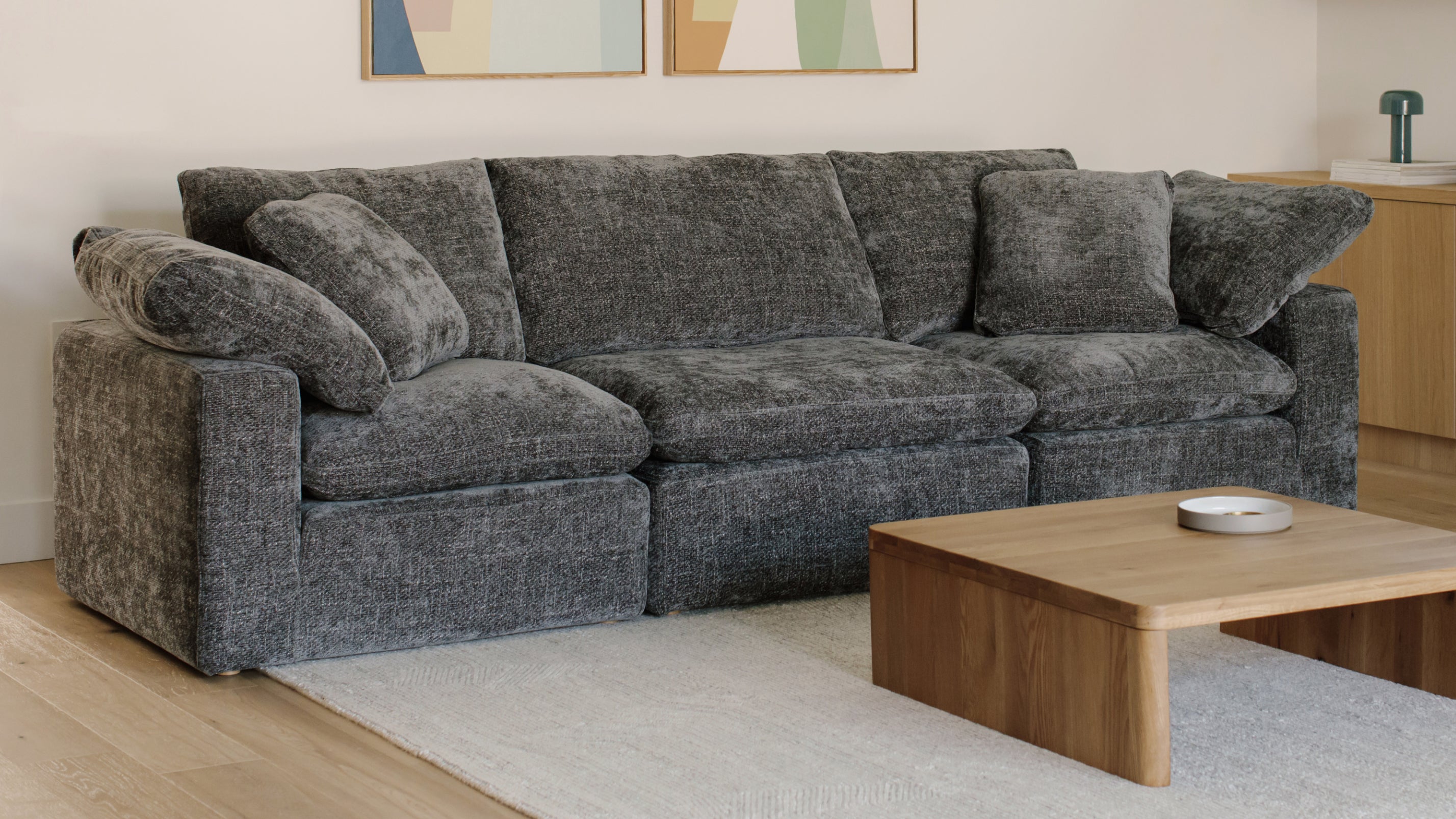 Movie Night™ 3-Piece Modular Sofa, Standard, Truffle