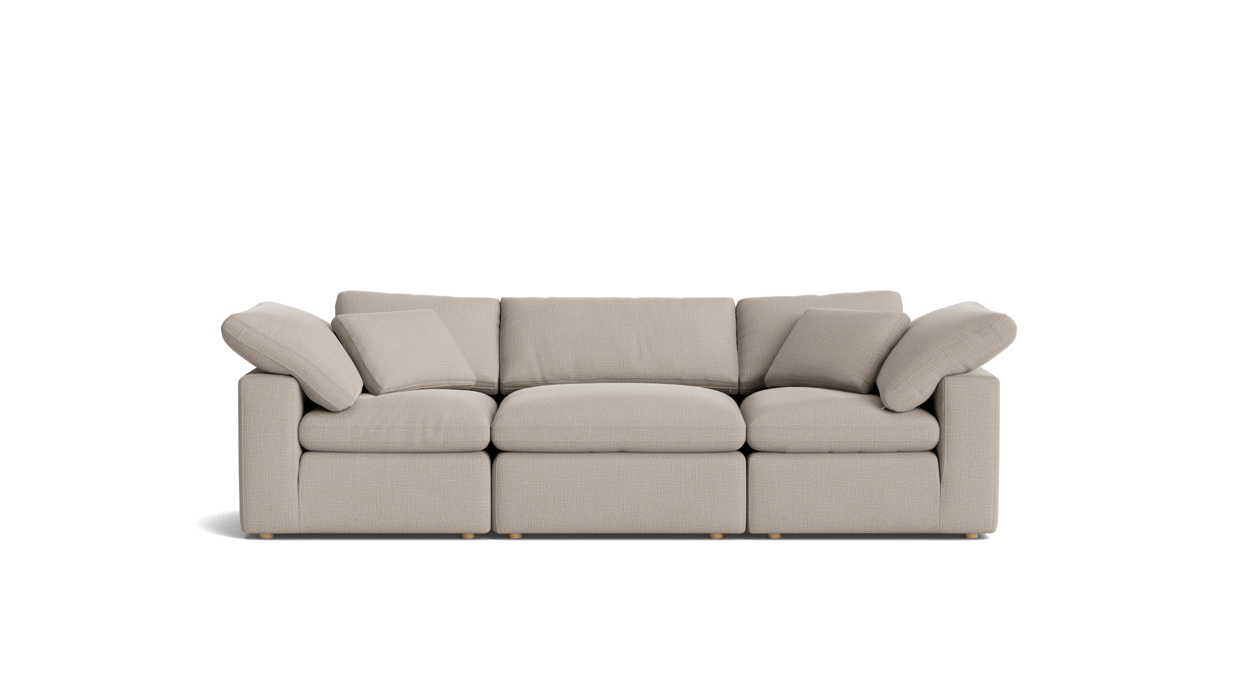 Movie Night™ 3 - Piece Modular Sofa, Standard, Light Pebble - Sundays CompanySEC-YJ-911-029