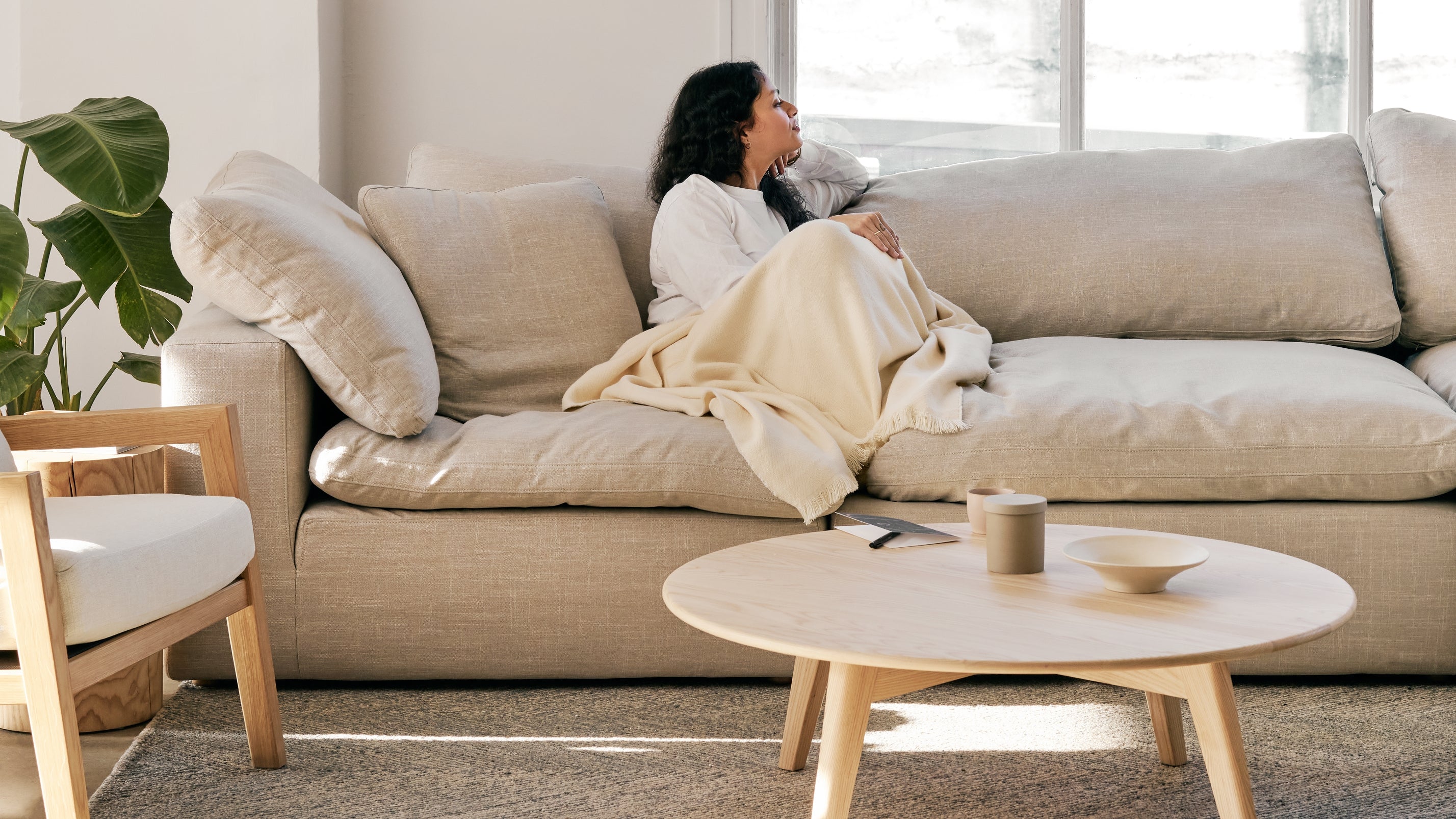 Movie Night™ 3-Piece Modular Sofa, Standard, Light Pebble