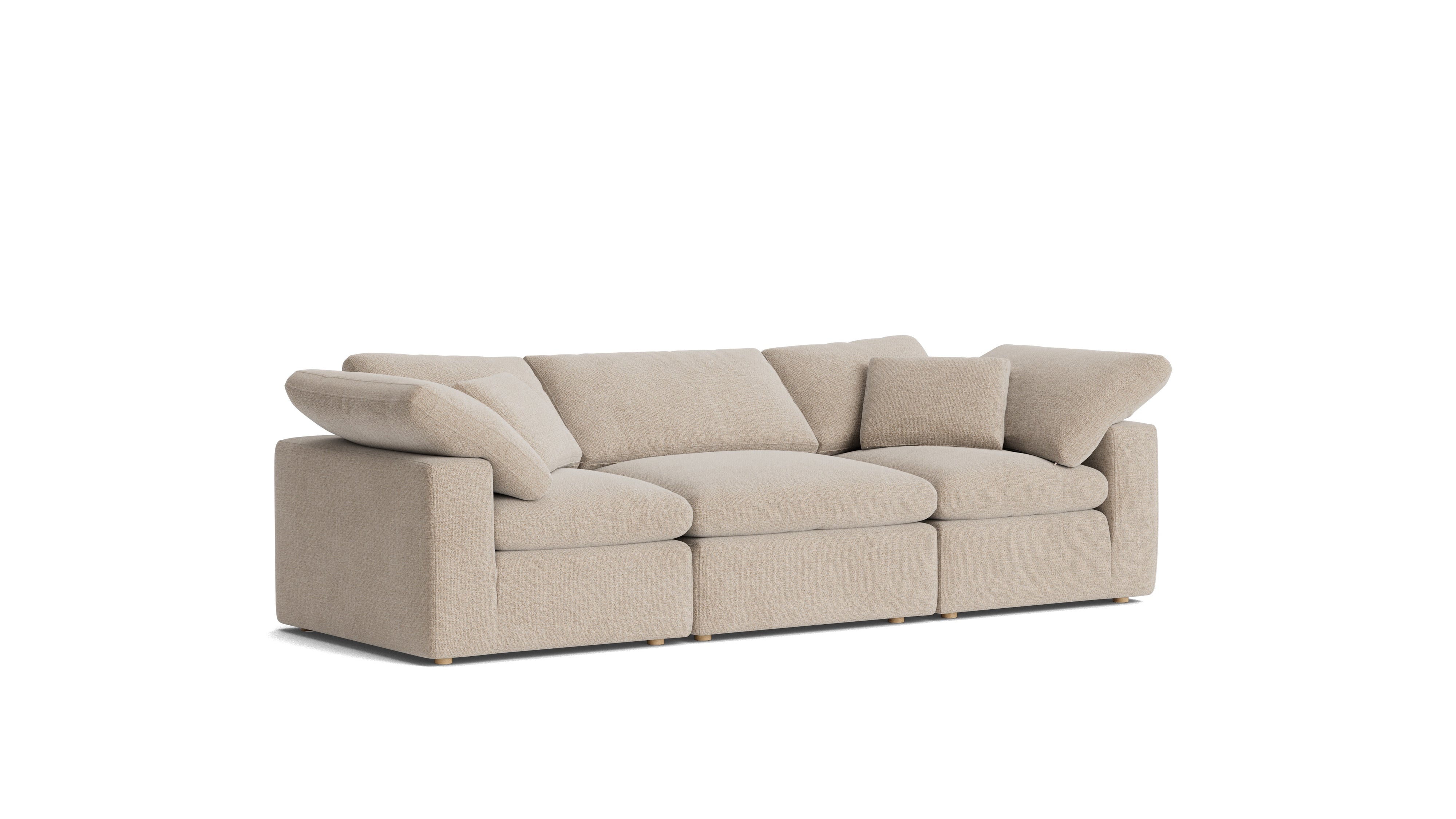 Movie Night™ 3 - Piece Modular Sofa, Standard, Champagne - Sundays CompanySEC-YJ-911-041