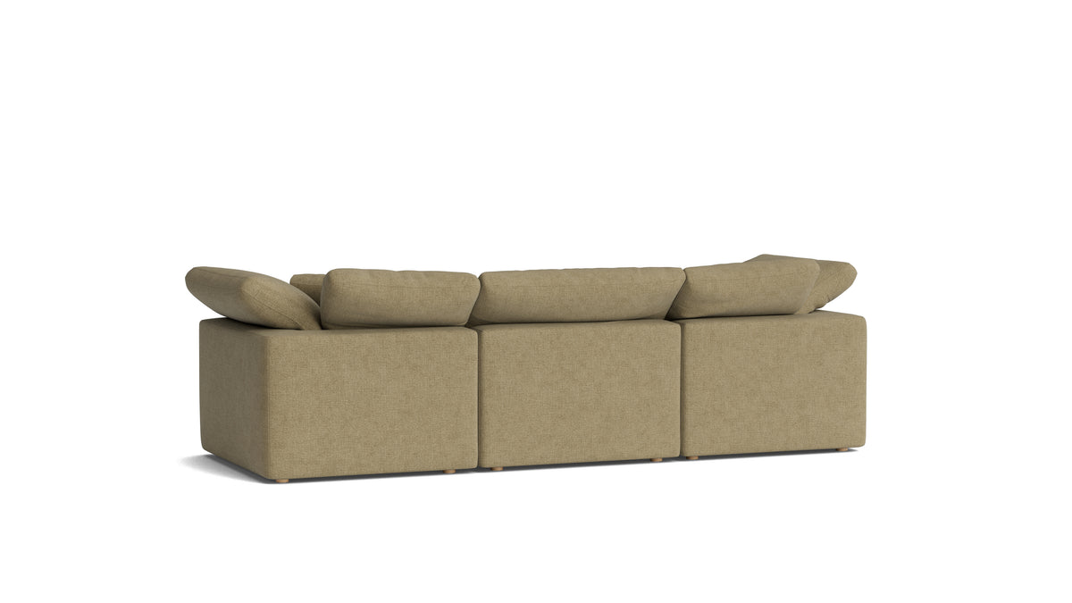 Movie Night™ 3-Piece Modular Sofa, Standard, Olive — alternate view