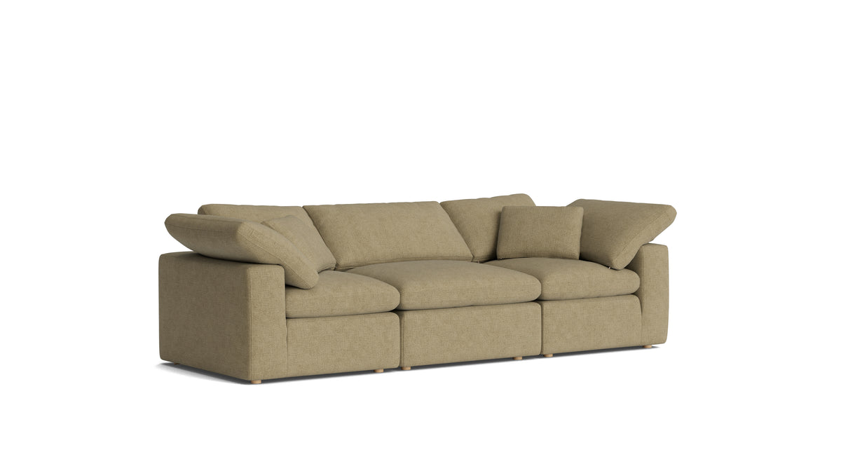 Movie Night™ 3-Piece Modular Sofa, Standard, Olive — alternate view