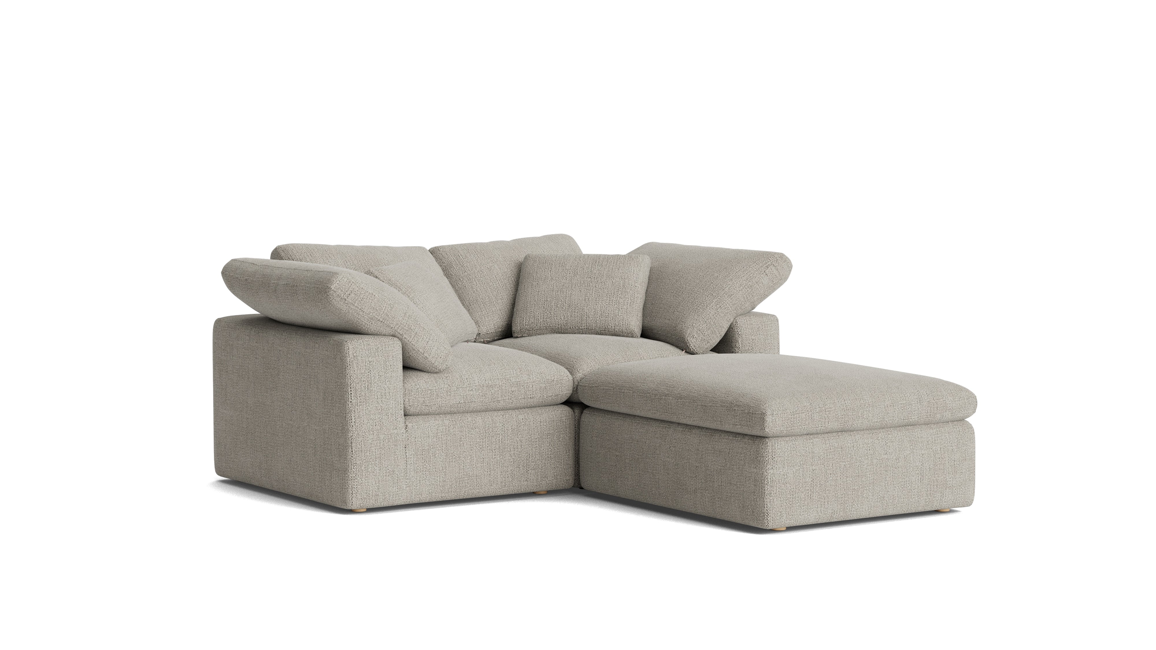 Movie Night™ 3 - Piece Modular Sectional, Standard, Oatmeal - Sundays CompanySEC-YJ-913-007