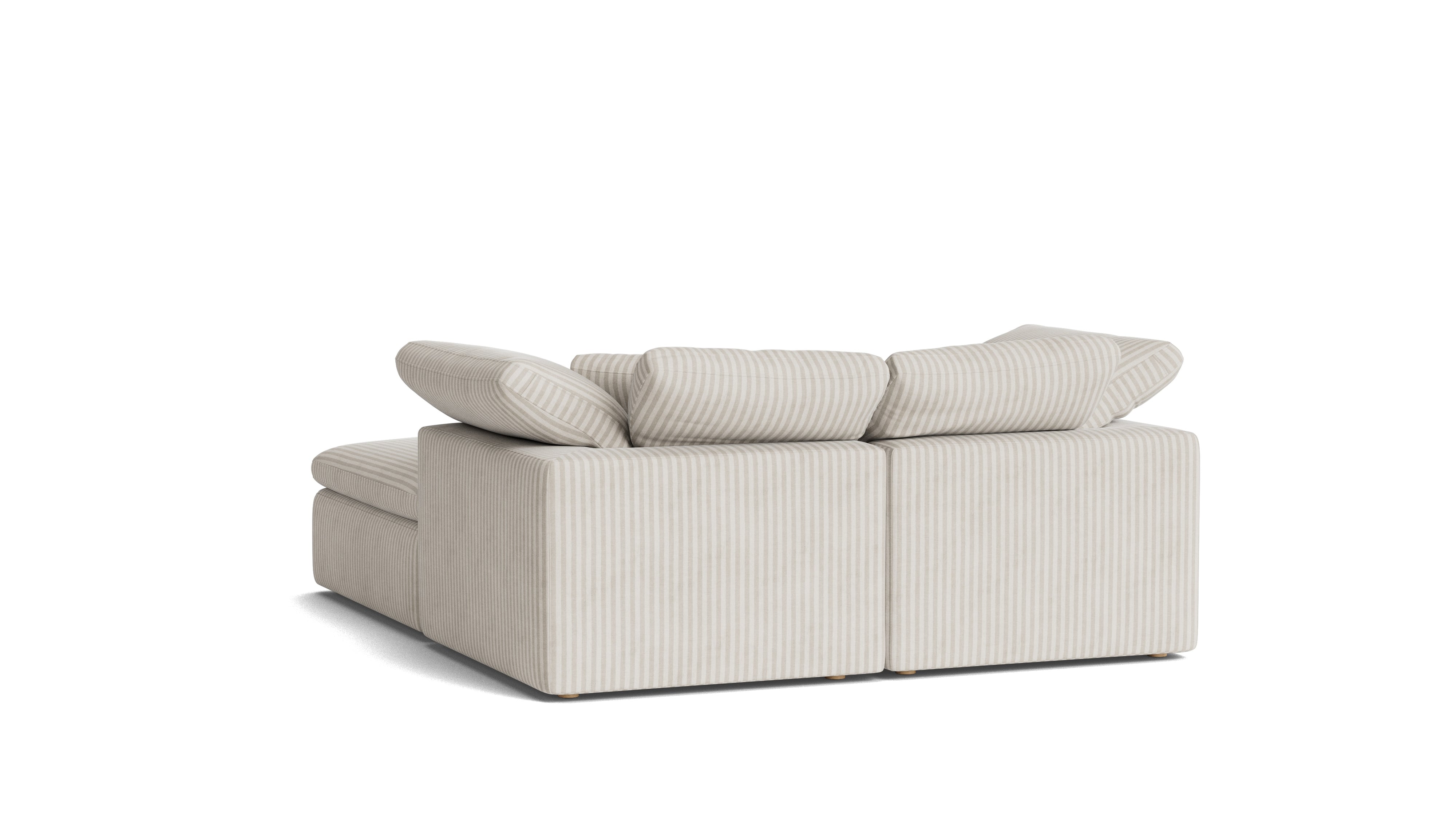 Movie Night™ 3 - Piece Modular Sectional, Standard, Newport Stripe - Sundays CompanySEC-YJ-913-011