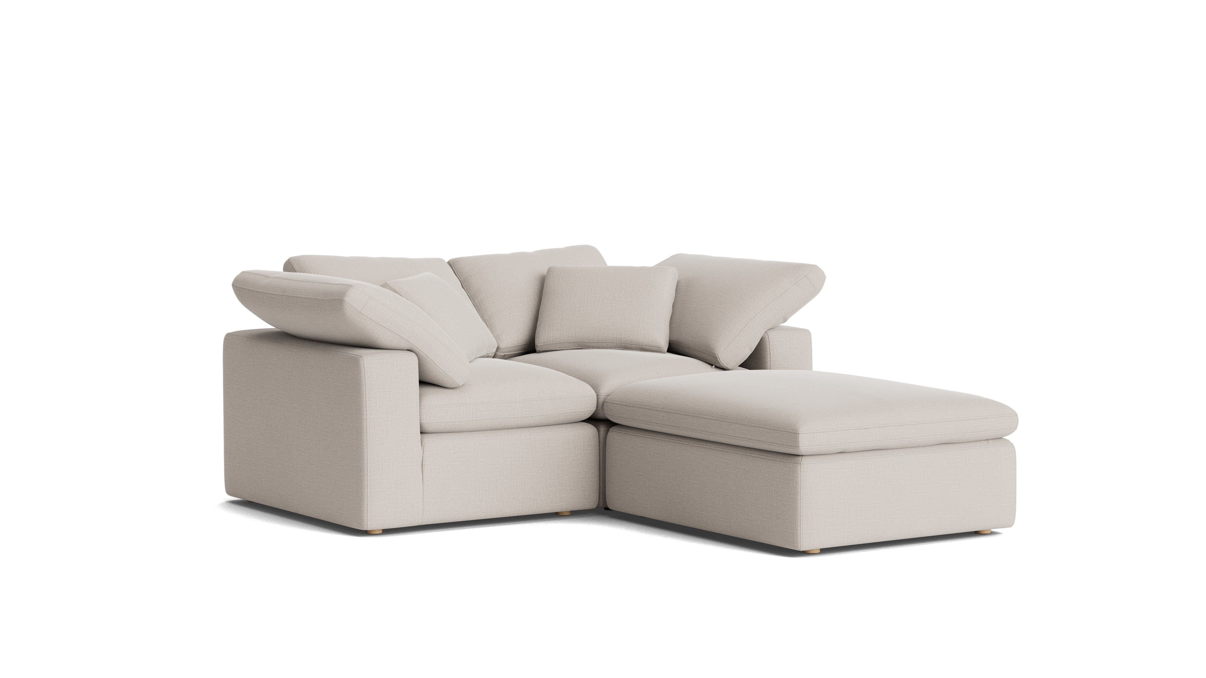 Movie Night™ 3 - Piece Modular Sectional, Standard, Clay - Sundays CompanySEC-YJ-913-015