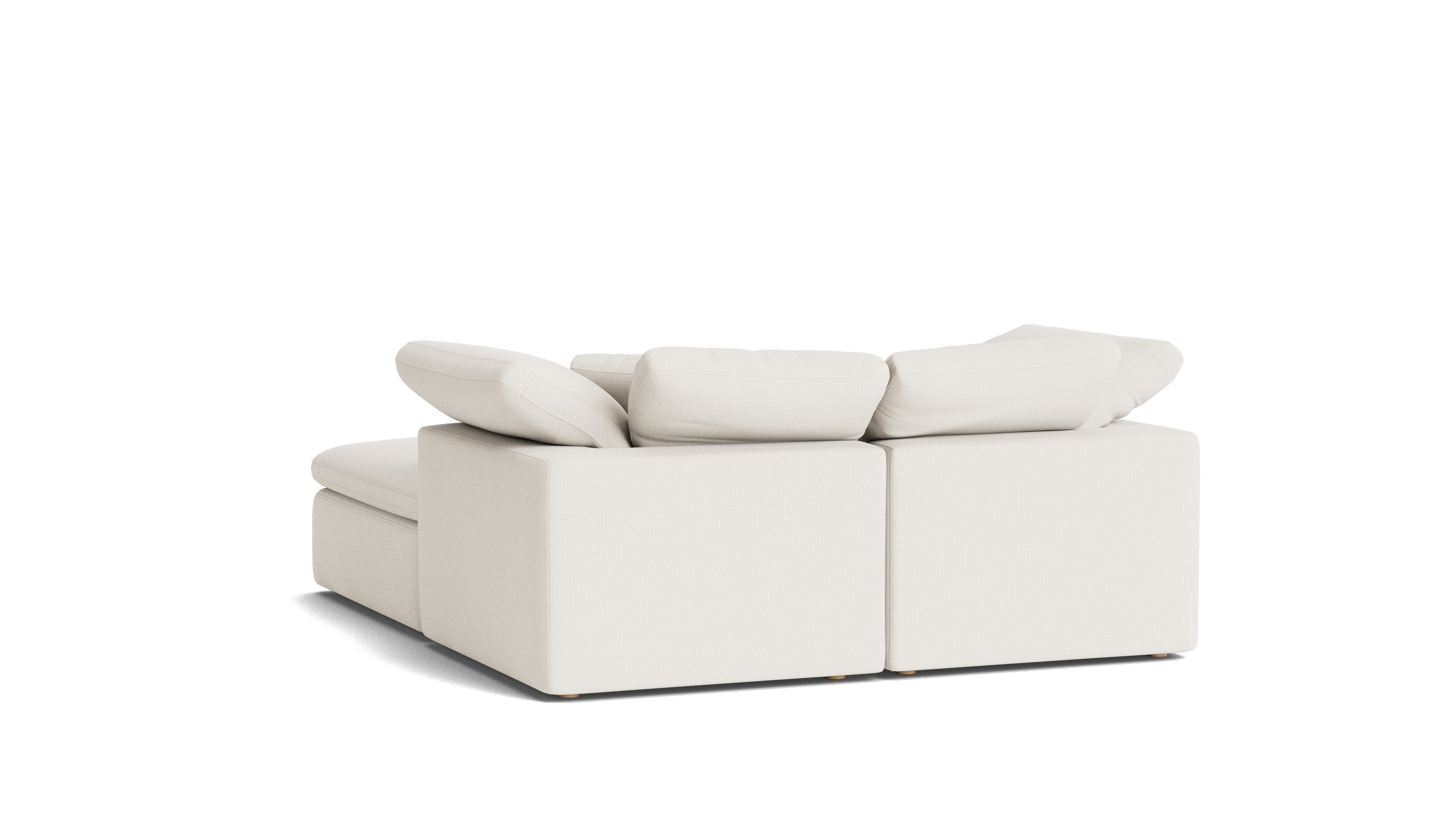 Movie Night™ 3 - Piece Modular Sectional, Standard, Cream Linen - Sundays CompanySEC-YJ-913-018