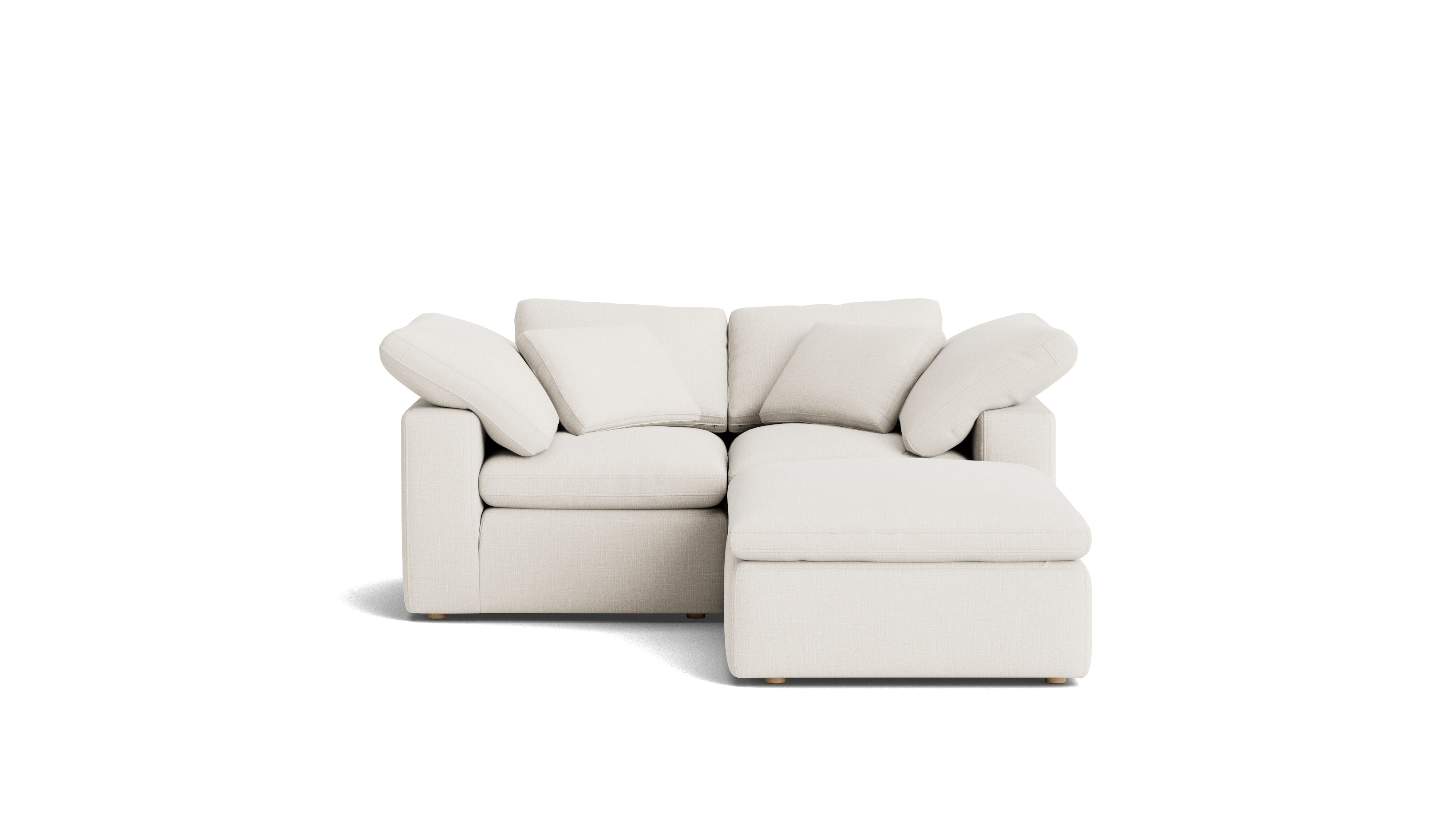 Movie Night™ 3-Piece Modular Sectional, Standard, Cream Linen