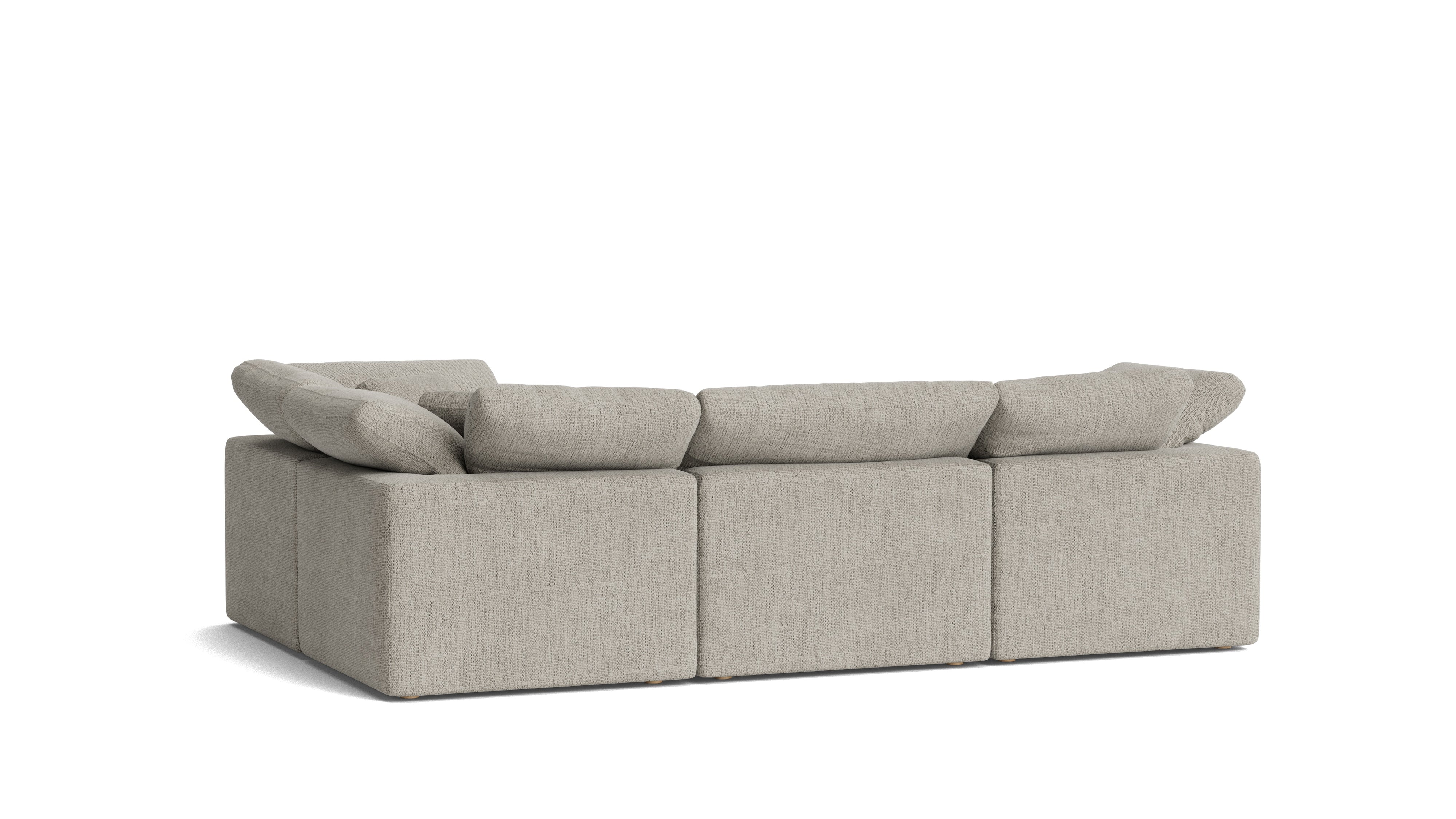 Movie Night™ 4 - Piece Modular Sectional Closed, Standard, Oatmeal - Sundays CompanySEC-YJ-914-007