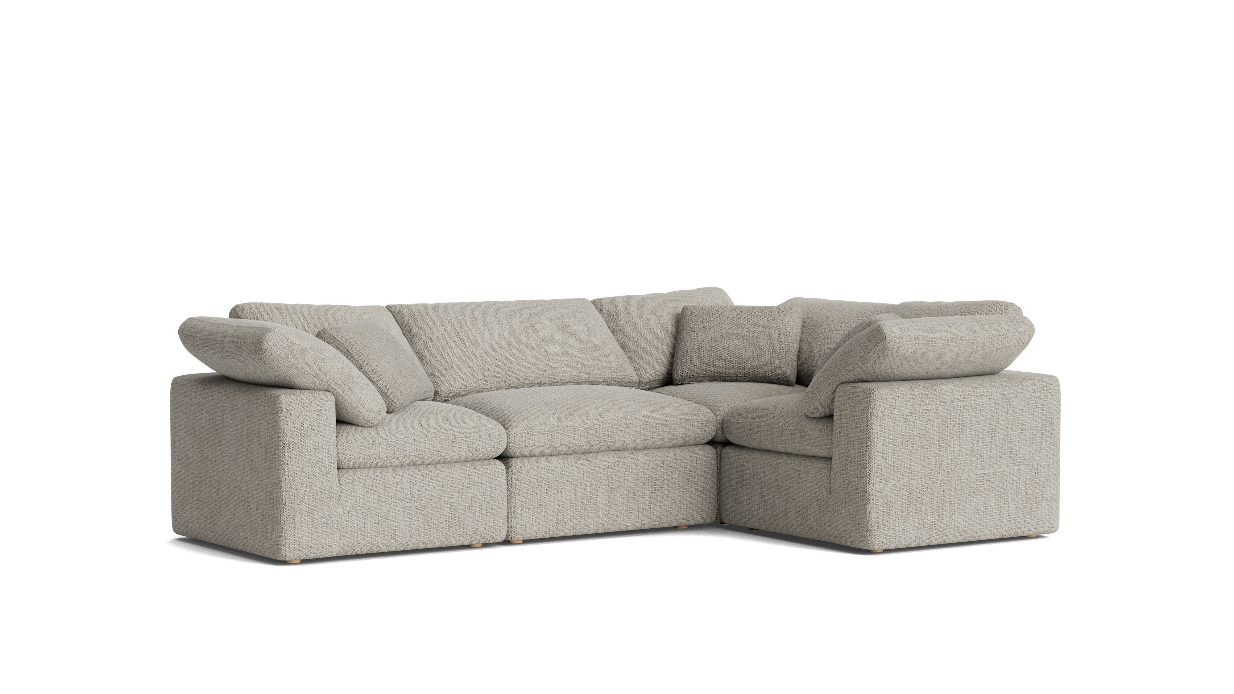 Movie Night™ 4 - Piece Modular Sectional Closed, Standard, Oatmeal - Sundays CompanySEC-YJ-914-007