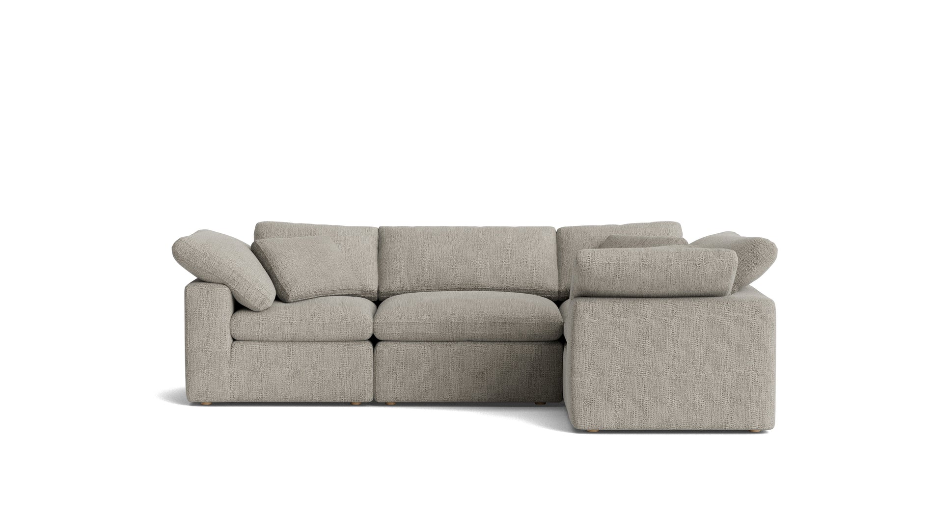 Movie Night™ 4-Piece Modular Sectional Closed, Standard, Oatmeal_image