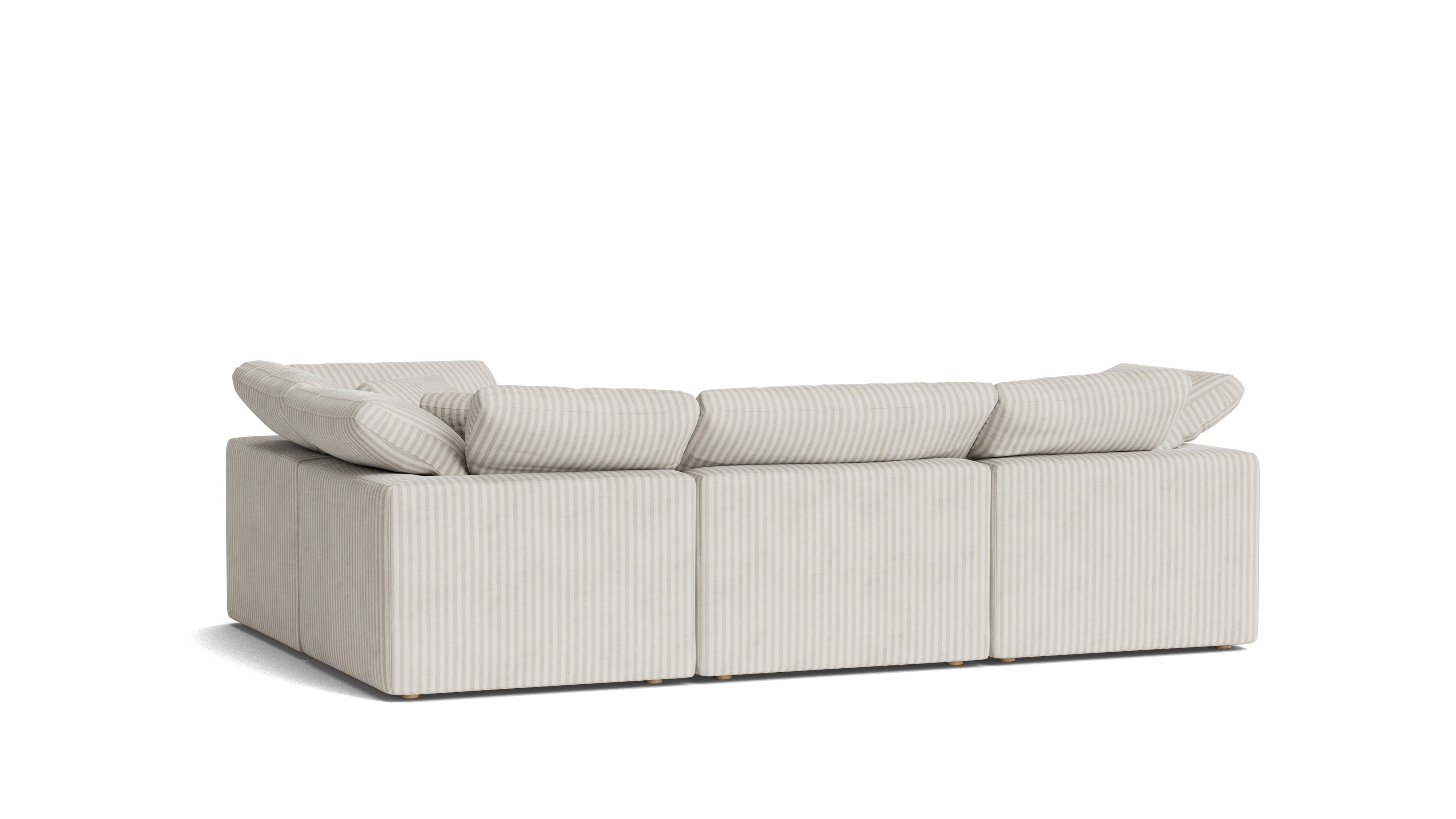 Movie Night™ 4 - Piece Modular Sectional Closed, Standard, Newport Stripe - Sundays CompanySEC-YJ-914-011