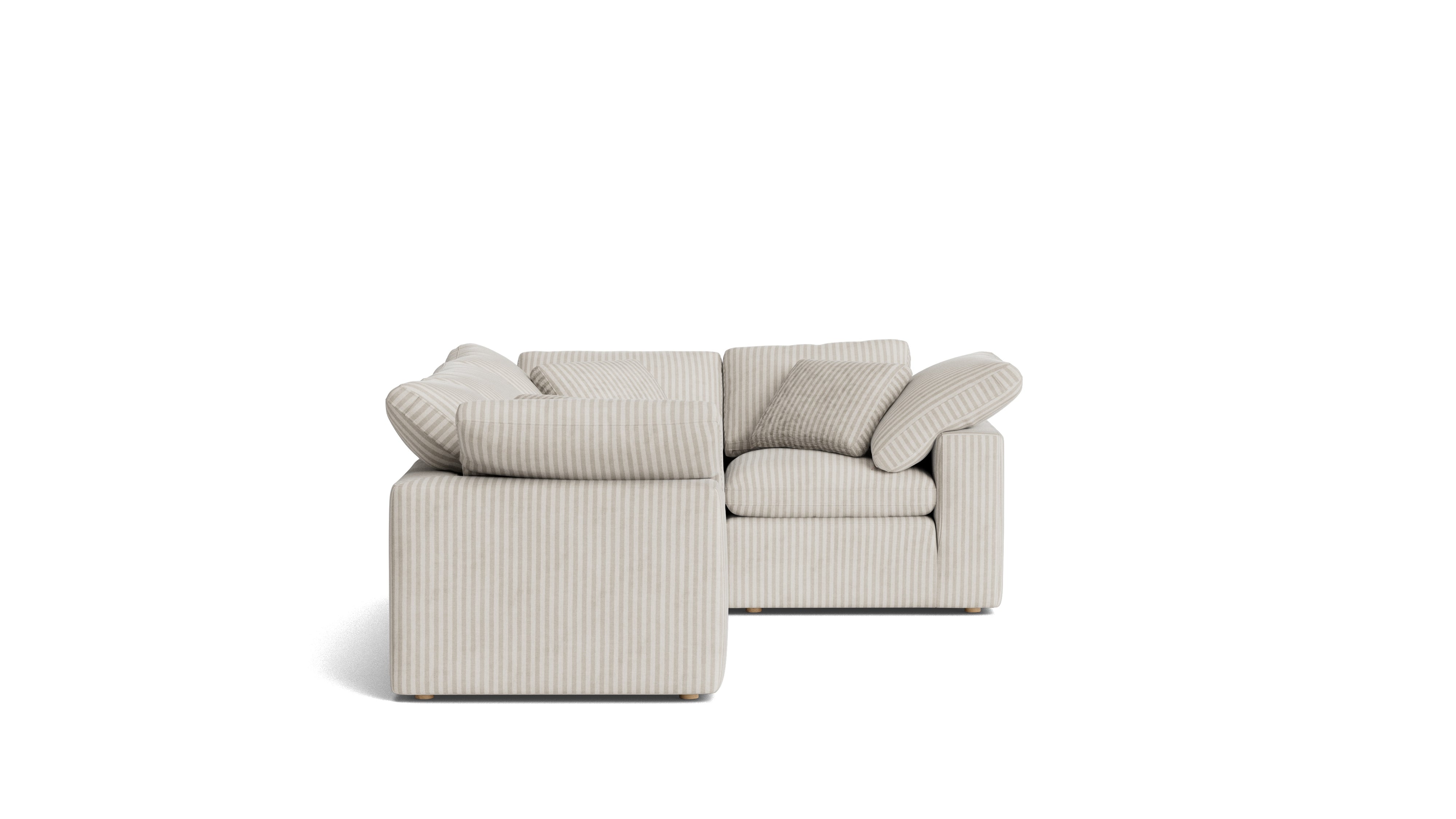 Movie Night™ 4 - Piece Modular Sectional Closed, Standard, Newport Stripe - Sundays CompanySEC-YJ-914-011